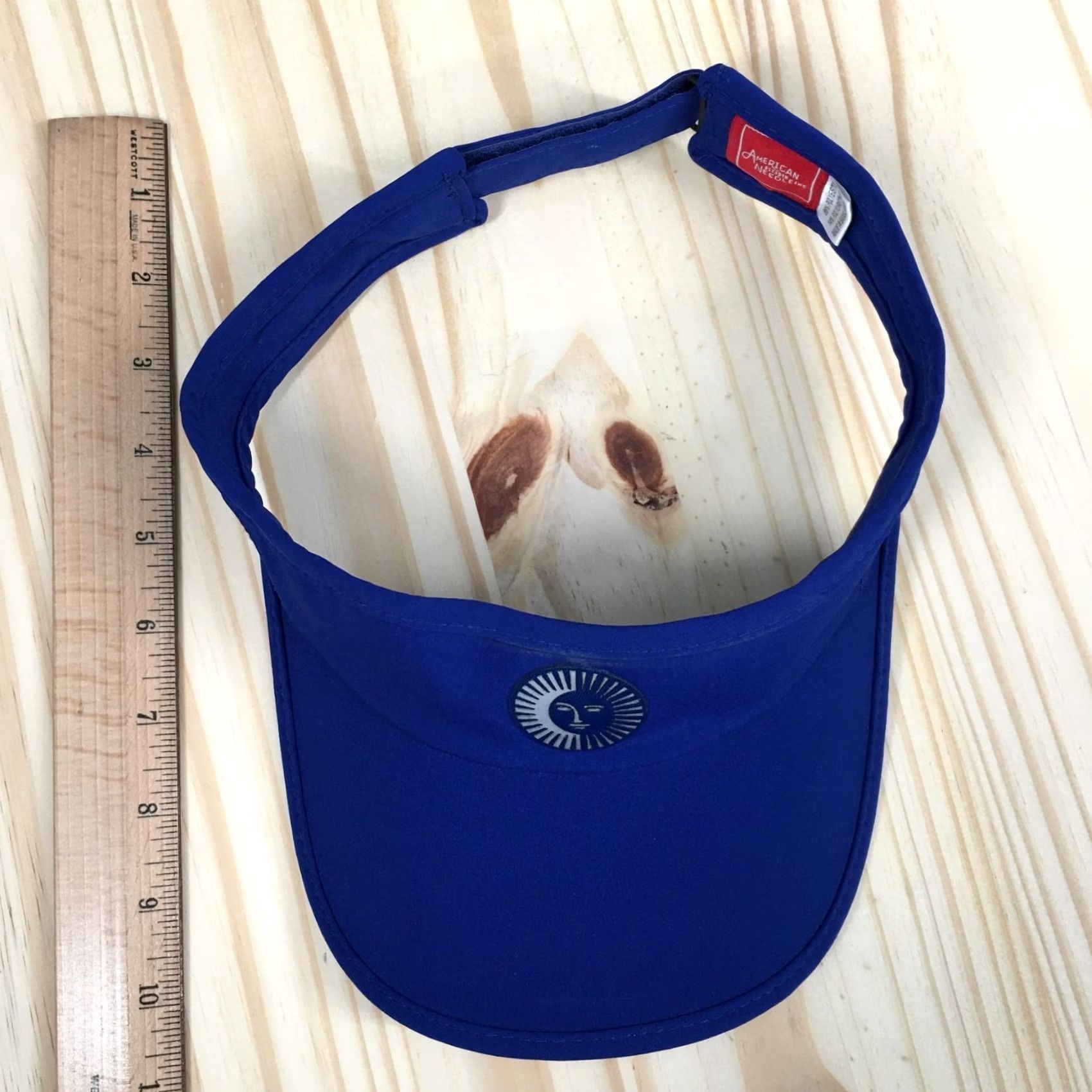 American Needle American Needle Visor Cap Hat Summer Sun Patch Logo Mens One Size Royal Blue Size ONE SIZE - 4 Thumbnail