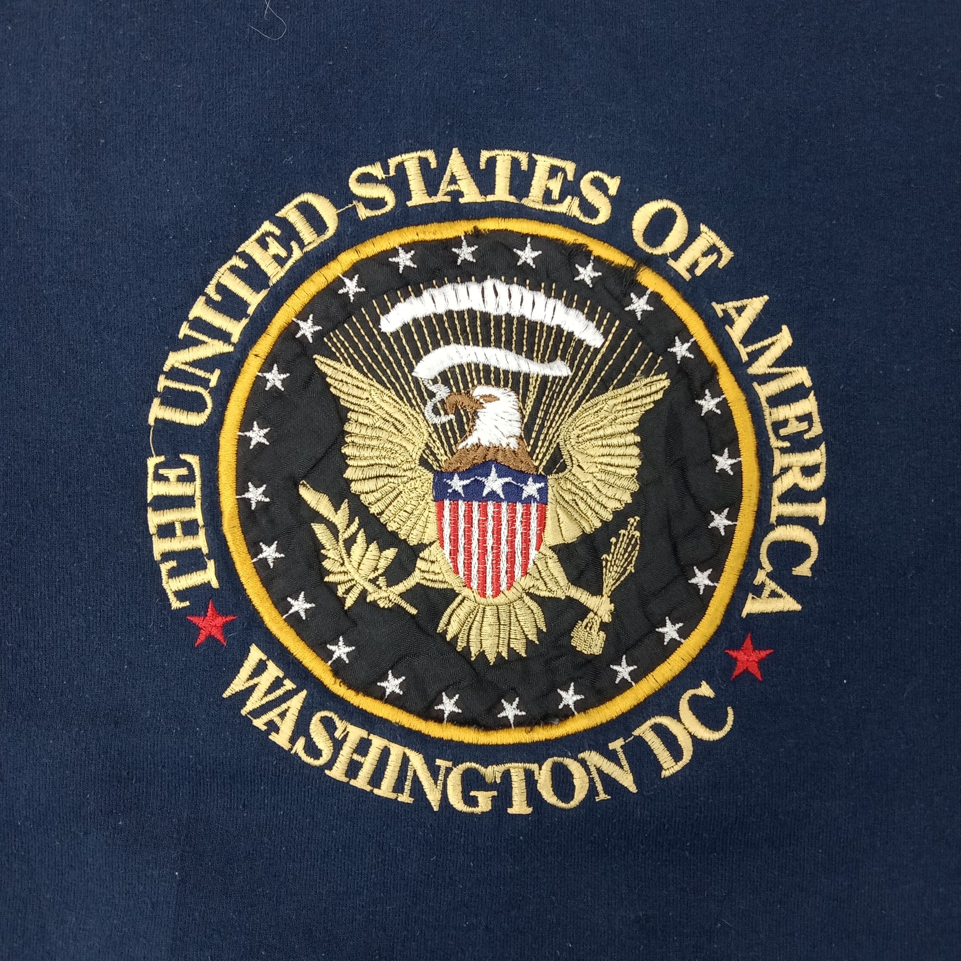 Vintage The United State Of America Washington DC Sweatshirt C257N27 Size US L / EU 52-54 / 3 - 2 Thumbnail