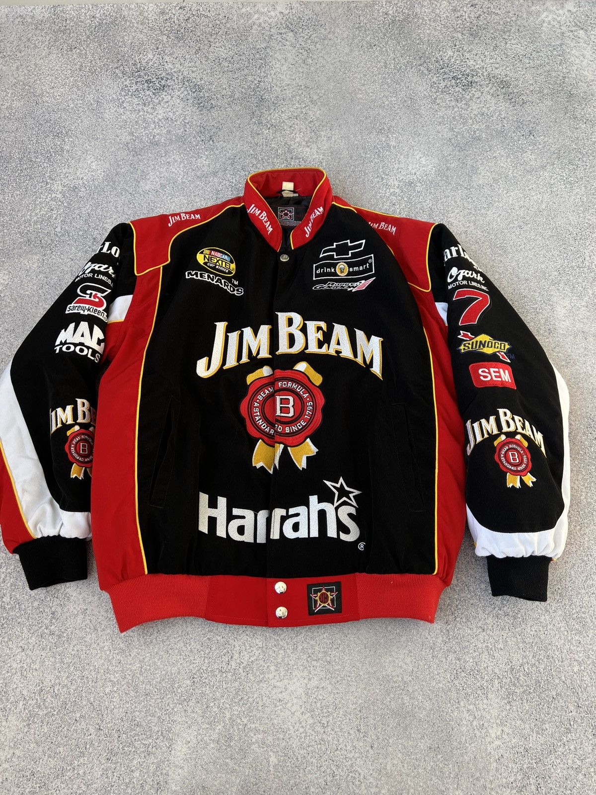 Designer × Vintage Vintage Jim Beam Nascar Jacket Size US L / EU 52-54 / 3 - 6 Thumbnail