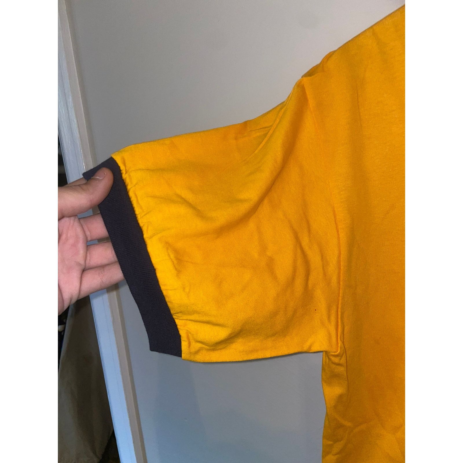 Anvil Vintage Estes Park Rocky Mountain yellow Ringer Shirt VTG L Size US L / EU 52-54 / 3 - 6 Thumbnail