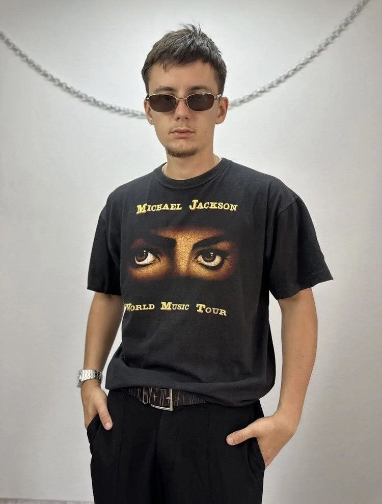 Band Tees × Michael Jackson × Vintage Micheal Jackson Dangerous World Tour 1992-93 Size US XL / EU 56 / 4 - 1 Thumbnail