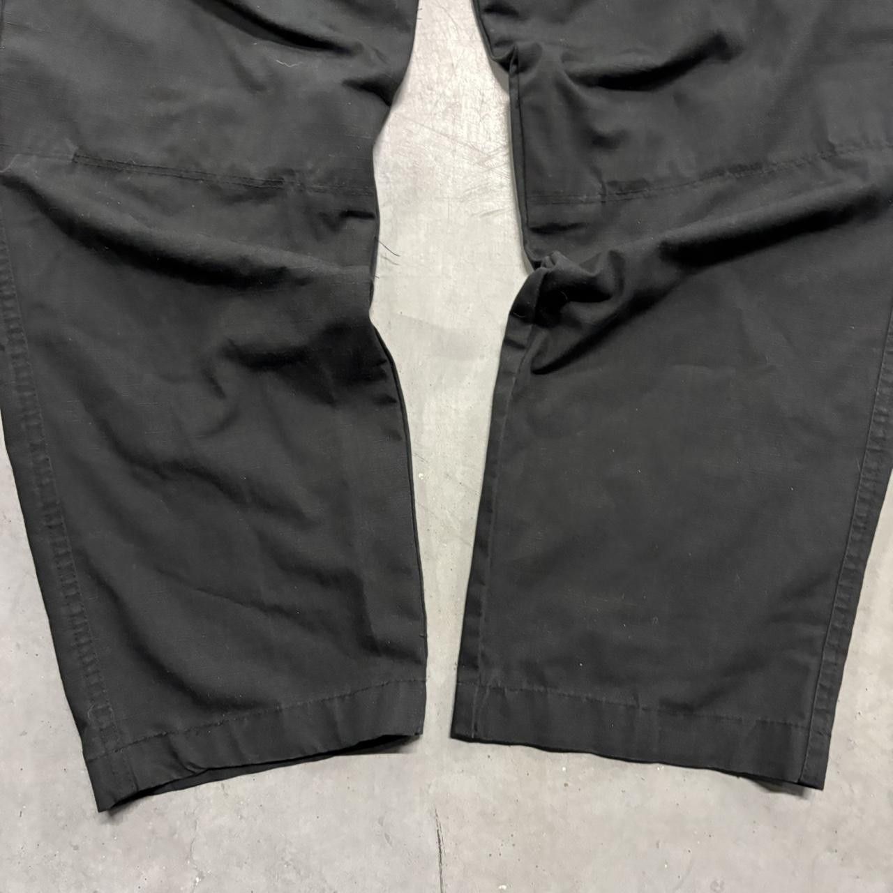 Japanese Brand × Vintage Crazy Vintage Y2K/2000s Baggy Grunge Black Cargo Pants! Size US 38 / EU 54 - 5 Thumbnail