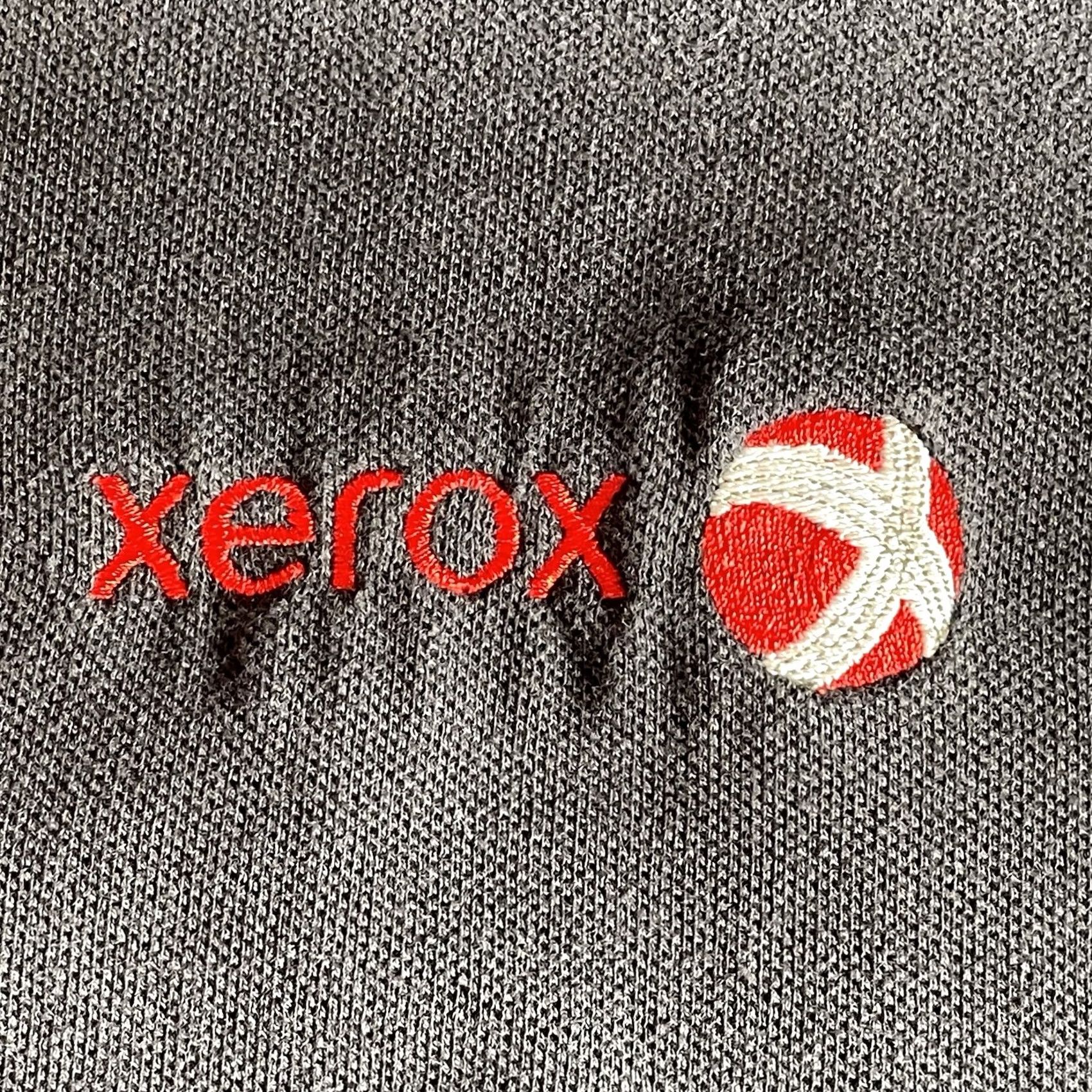 Vintage Xerox Polo Mens Large Embroidered Black Size US L / EU 52-54 / 3 - 4 Thumbnail