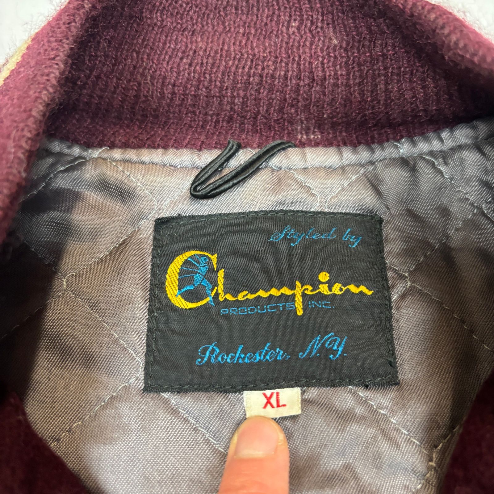 Champion Vintage 60s 1971 Champion Running Man Varsity Jacket XL Size US XL / EU 56 / 4 - 5 Thumbnail