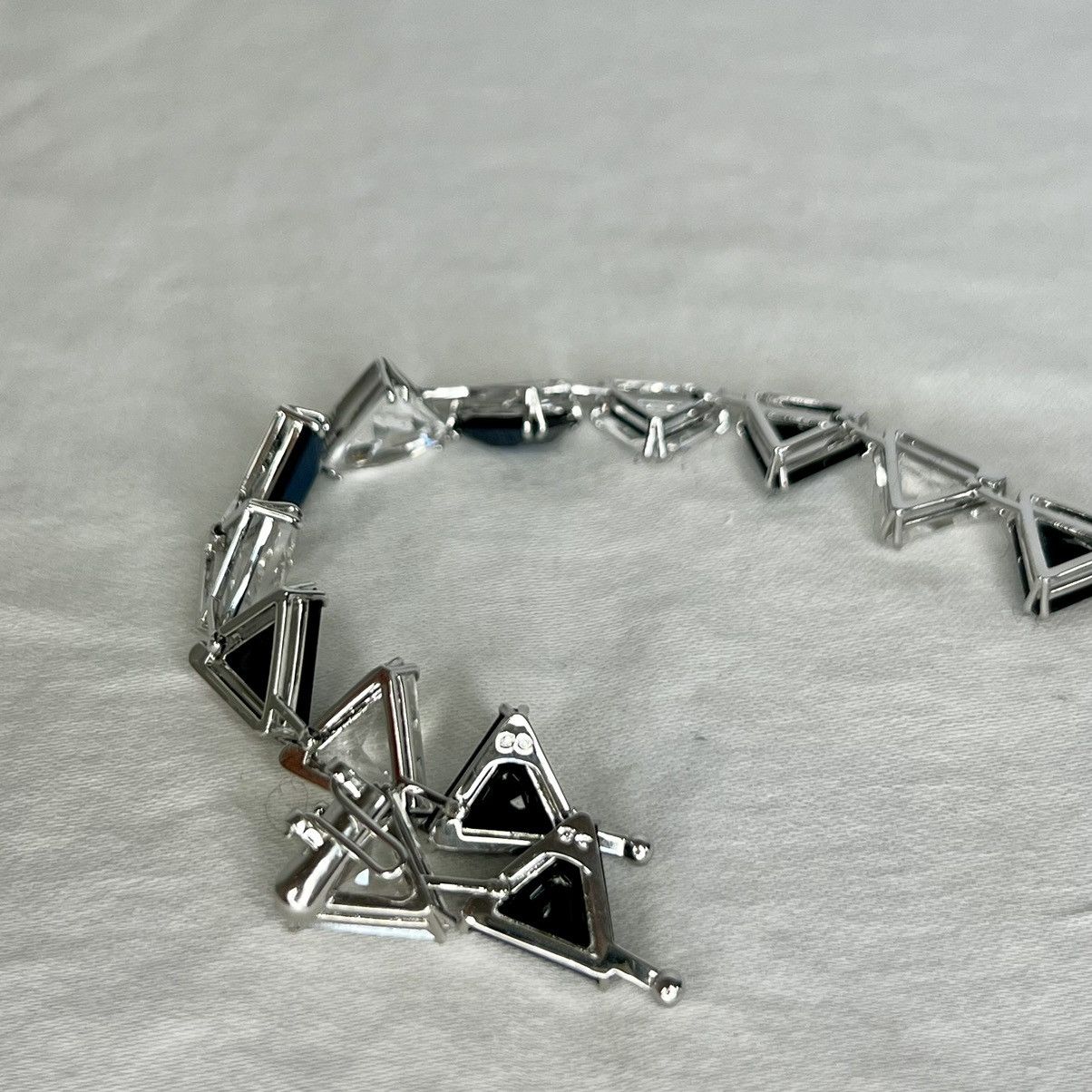 Swarovski Triangle Cut Tennis Bracelet Size ONE SIZE - 3 Thumbnail