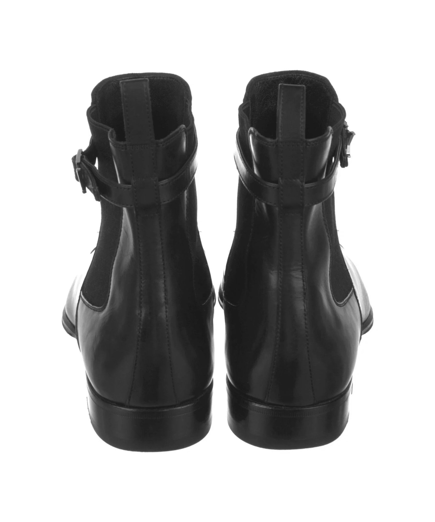 Louis Vuitton LOUIS VUITTON Boots Leather Shoes Ankle Logo LV Black 43 Size US 10 / EU 43 - 4 Thumbnail