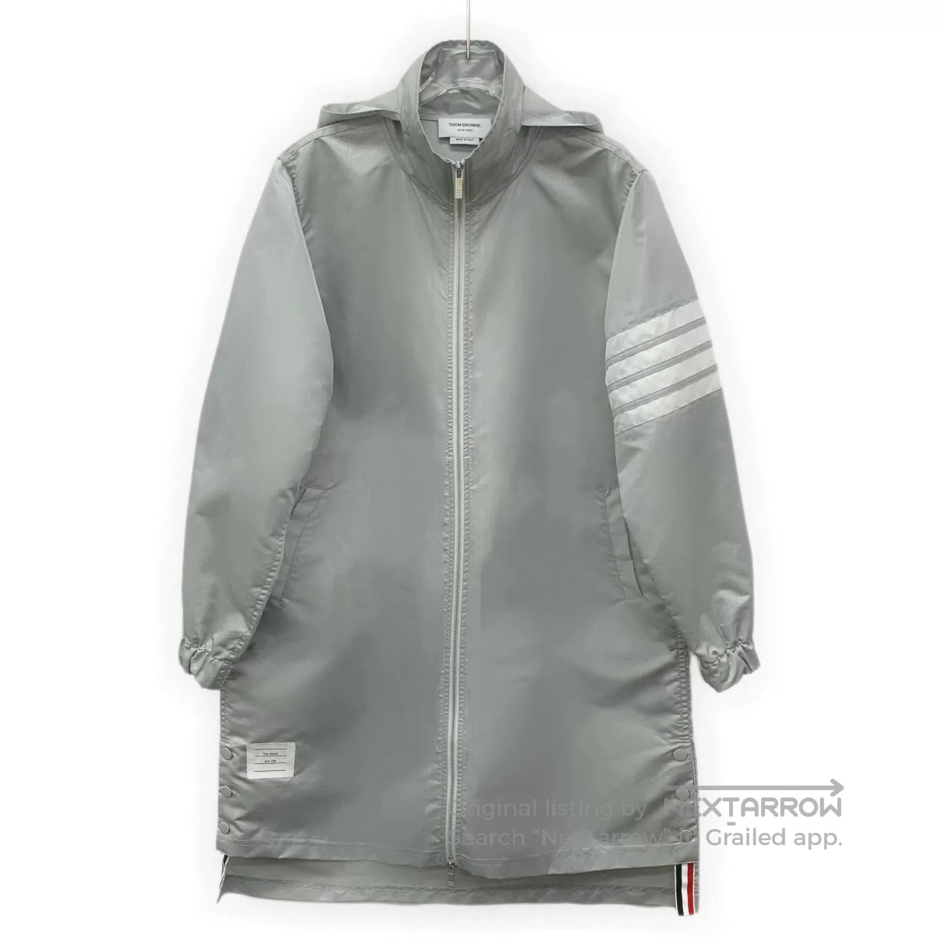 Thom Browne thom browne gray long sleeve hooded coat. Size US M / EU 48-50 / 2 - 1 Thumbnail