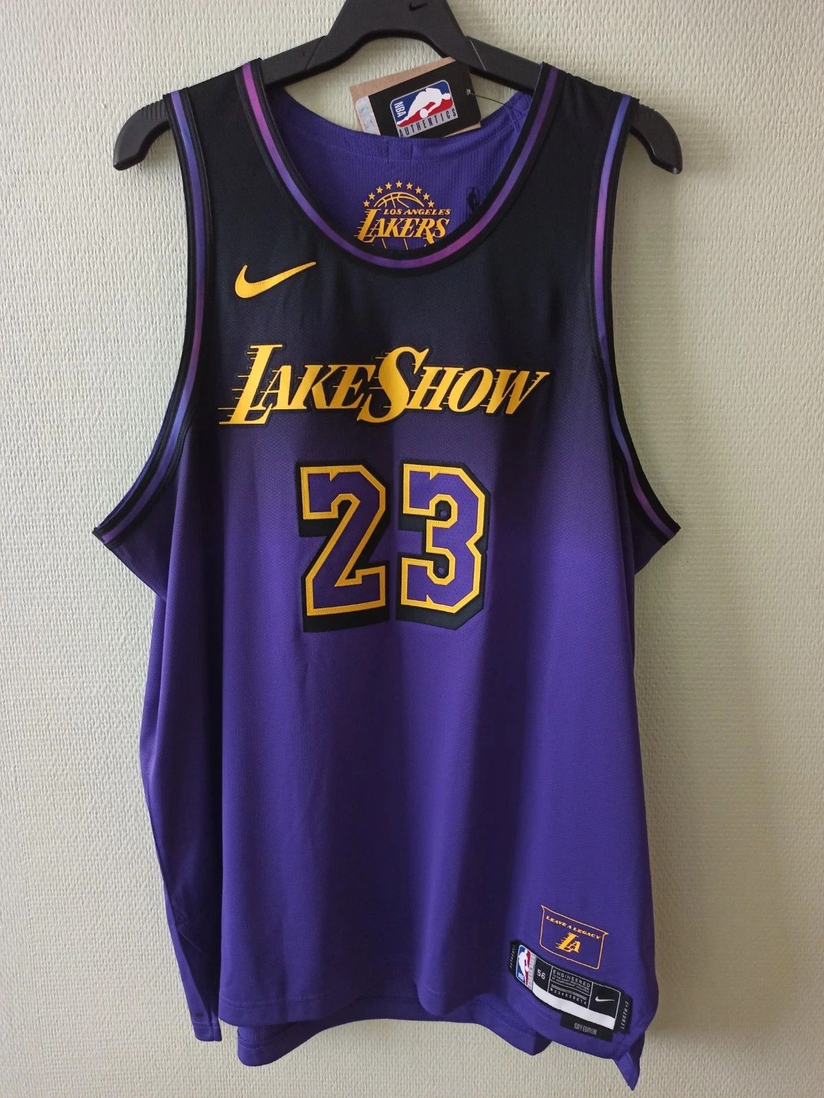 Nike LeBron James Los Angeles Lakers 2024/25 City Edition Size US XXL / EU 58 / 5 - 3 Thumbnail