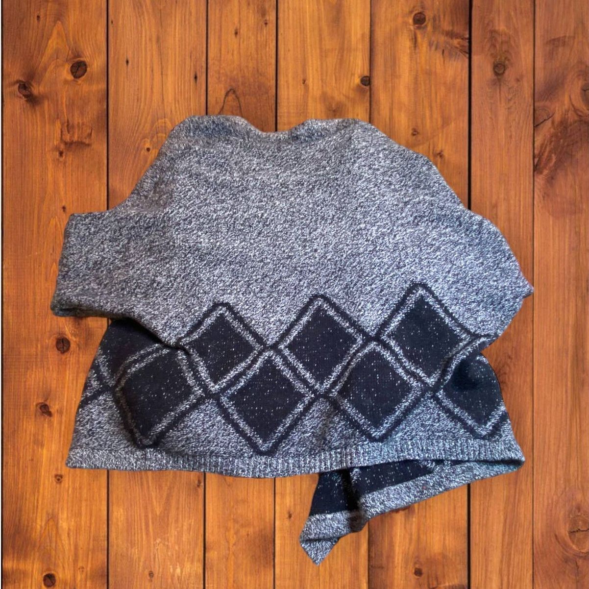 Madewell Madewell Heather Gray Argyle Knit Cardigan Sweater Size XS/S Size XS / US 0-2 / IT 36-38 - 7 Thumbnail