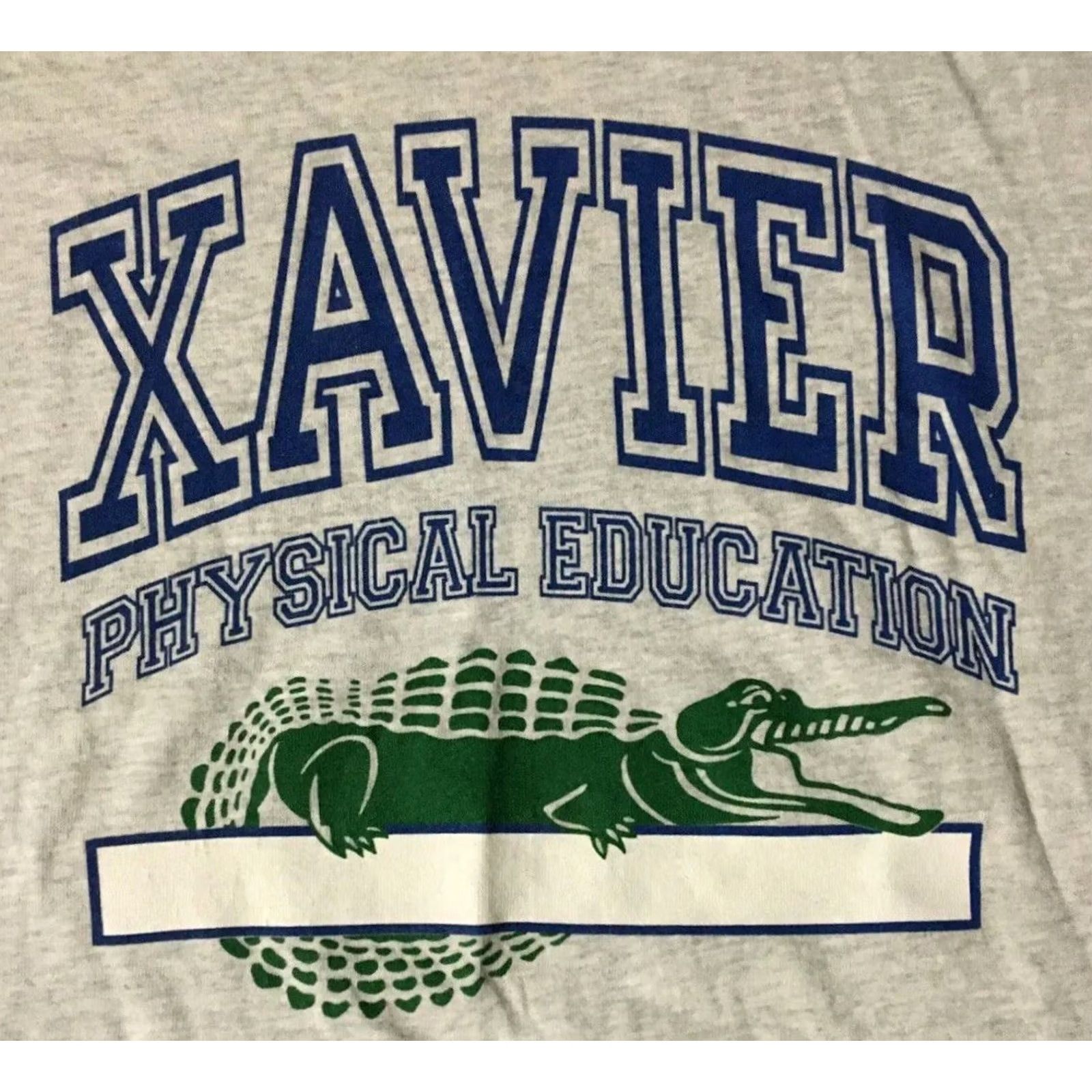 Vintage VINTAGE Xavier School Faded PE Spellout Shirt M Gray Men Short Sleeve 90s 80s Grunge Sports Football Track & Field College USA Size US M / EU 48-50 / 2 - 2 Thumbnail