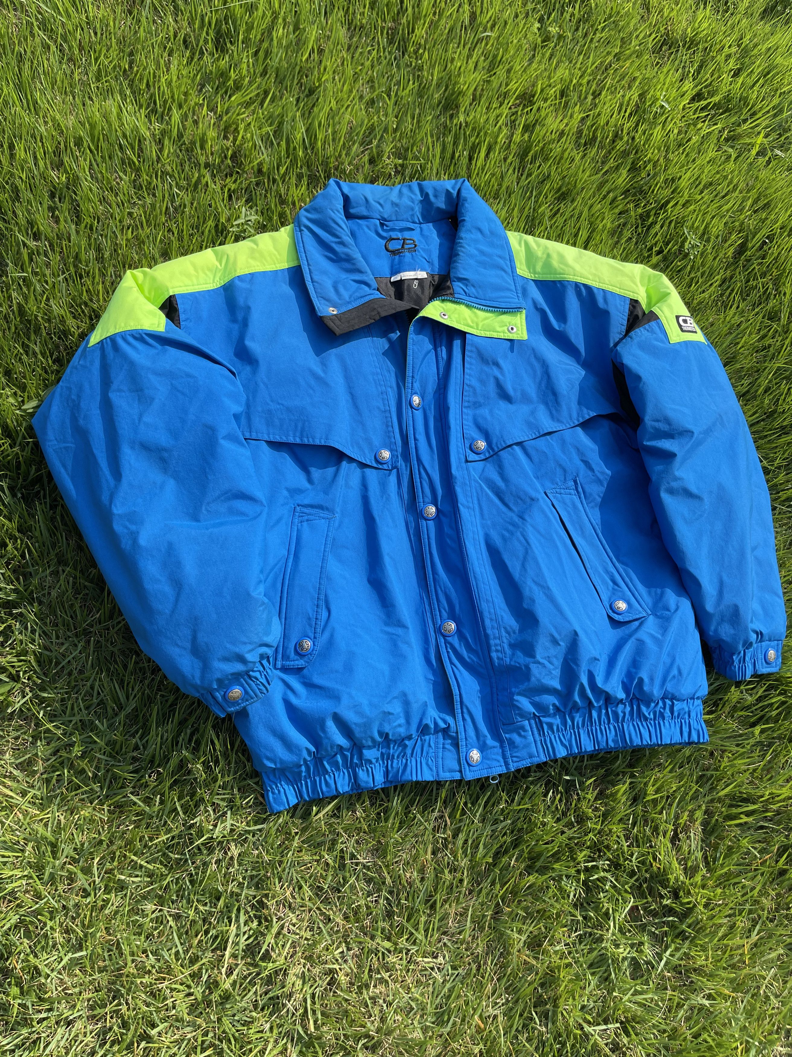 Vintage CB Sports Thermotech 90's Vintage Neon Retro Jacket Coat Size US XXL / EU 58 / 5 - 8 Thumbnail