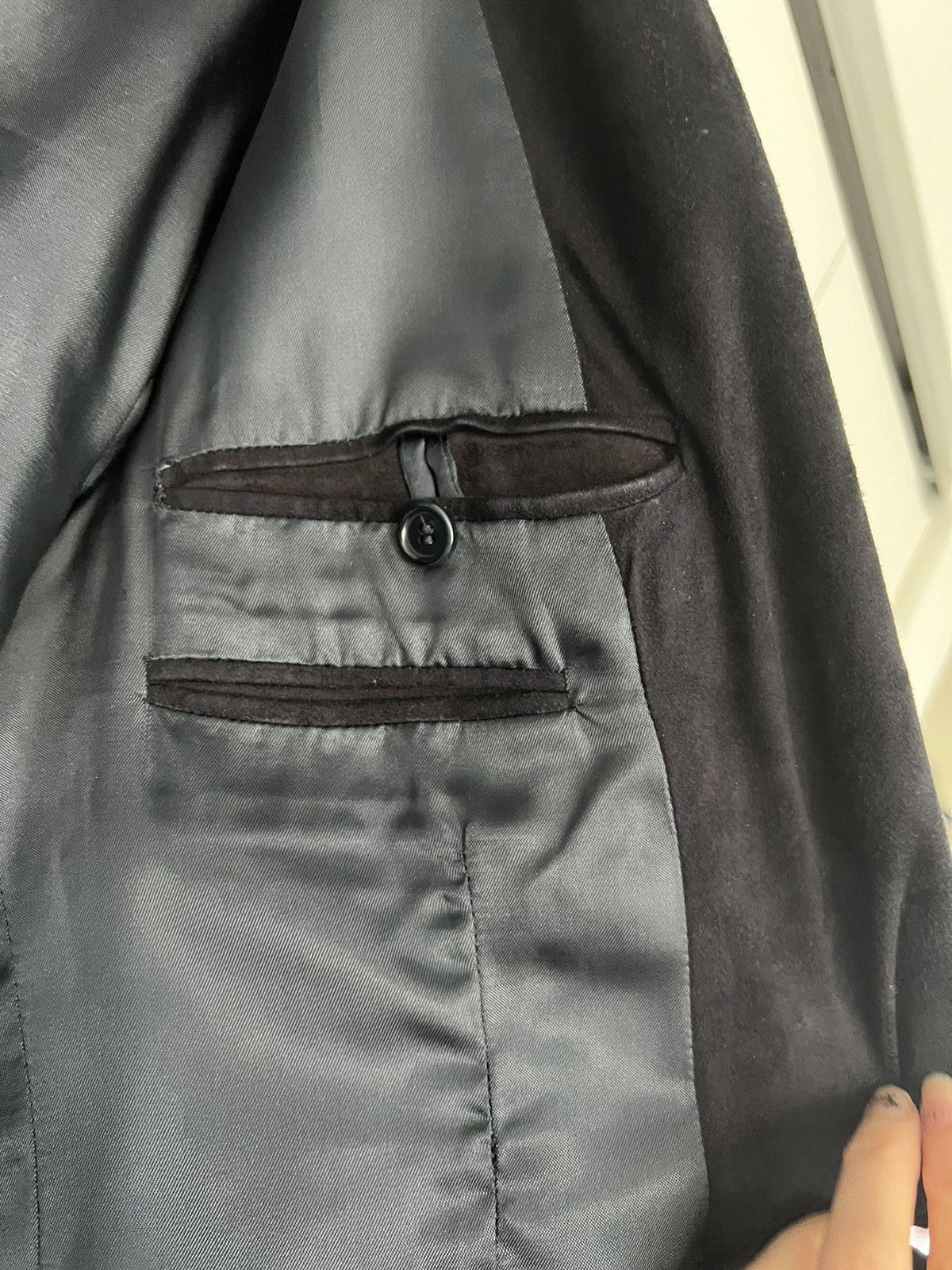 Helmut Lang × Vintage Vintage Helmut Lang Suede Blazer, Size 48 Size US M / EU 48-50 / 2 - 4 Thumbnail