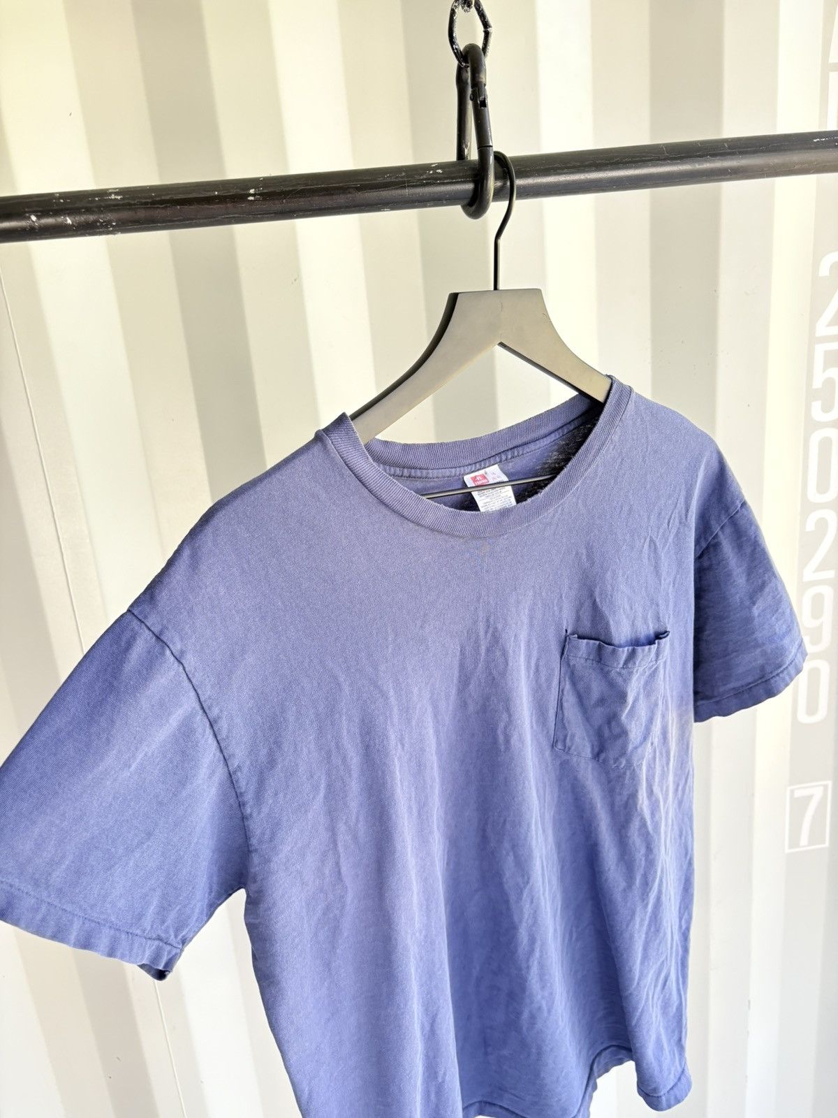 Vintage Thrashed Faded Shirt Distressed Boxy Fit Pocket ERD Grunge Size US L / EU 52-54 / 3 - 2 Thumbnail