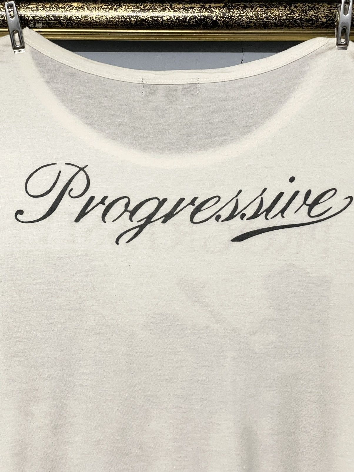 Japanese Brand Vintage 90s Japan The Edge Rupert ‘Progresive’ Music Tshirt Size US M / EU 48-50 / 2 - 7 Thumbnail