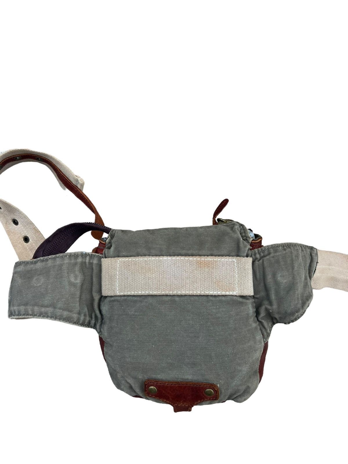 Leather Vintage Tough JeansSmith Military Surplus Patina Leather Bag Size ONE SIZE - 9 Thumbnail
