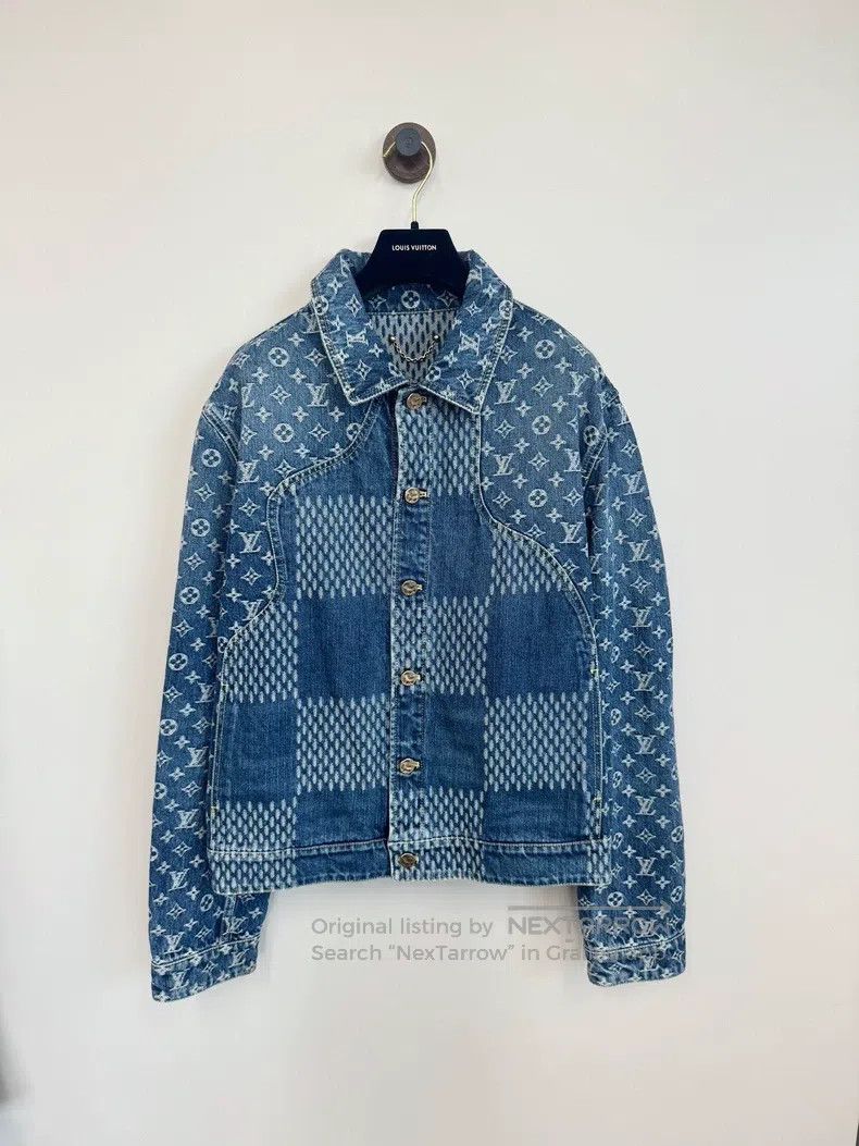 Louis Vuitton Louis Vuitton Nigo blue patchwork floral logo denim jacket Size US M / EU 48-50 / 2 - 1 Thumbnail