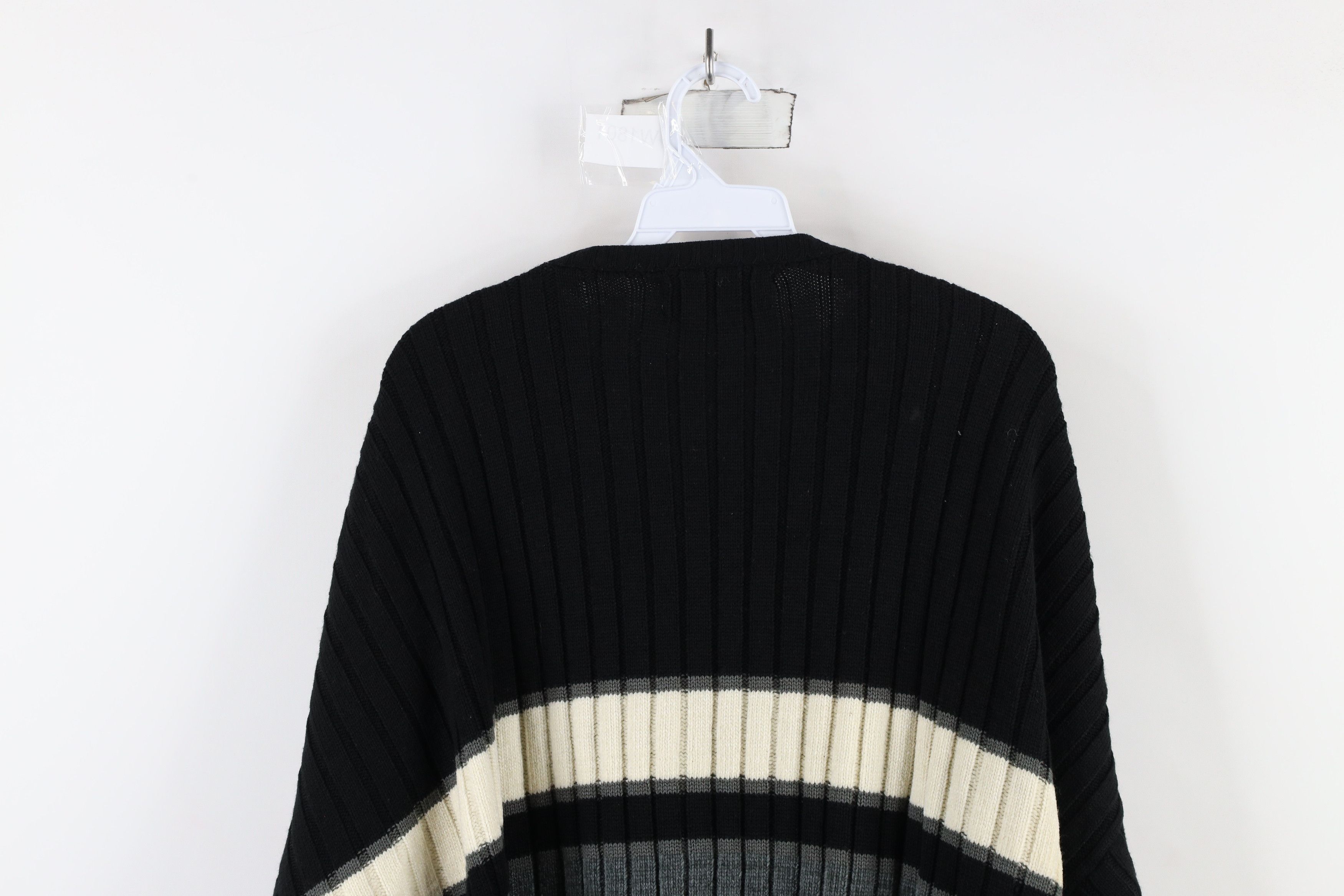 Vintage Vintage 90s Streetwear Block Ribbed Knit Crewneck Sweater Size US XXL / EU 58 / 5 - 8 Thumbnail