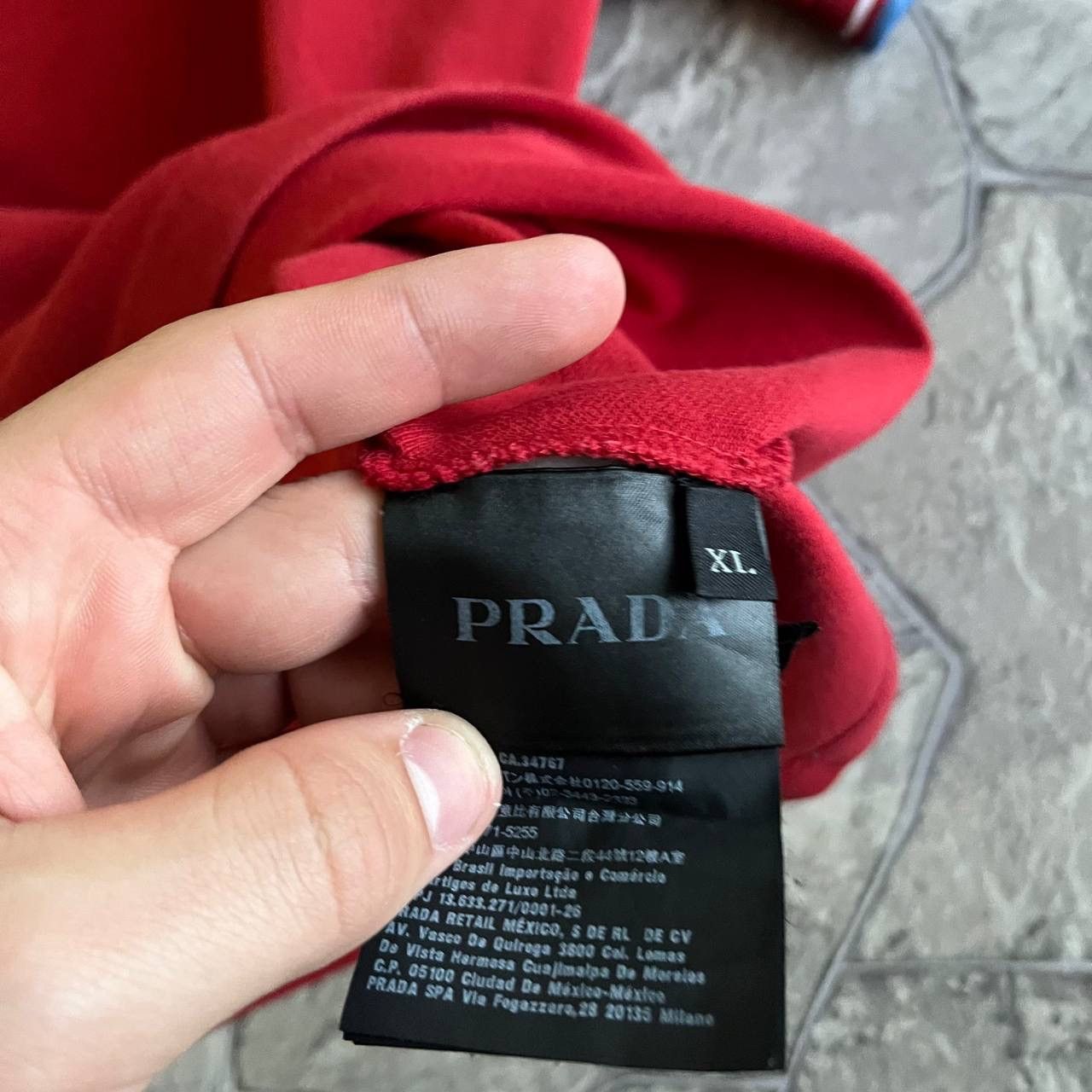Prada Prada Polo T Shirt Red Tab Designer Size US XL / EU 56 / 4 - 10 Thumbnail