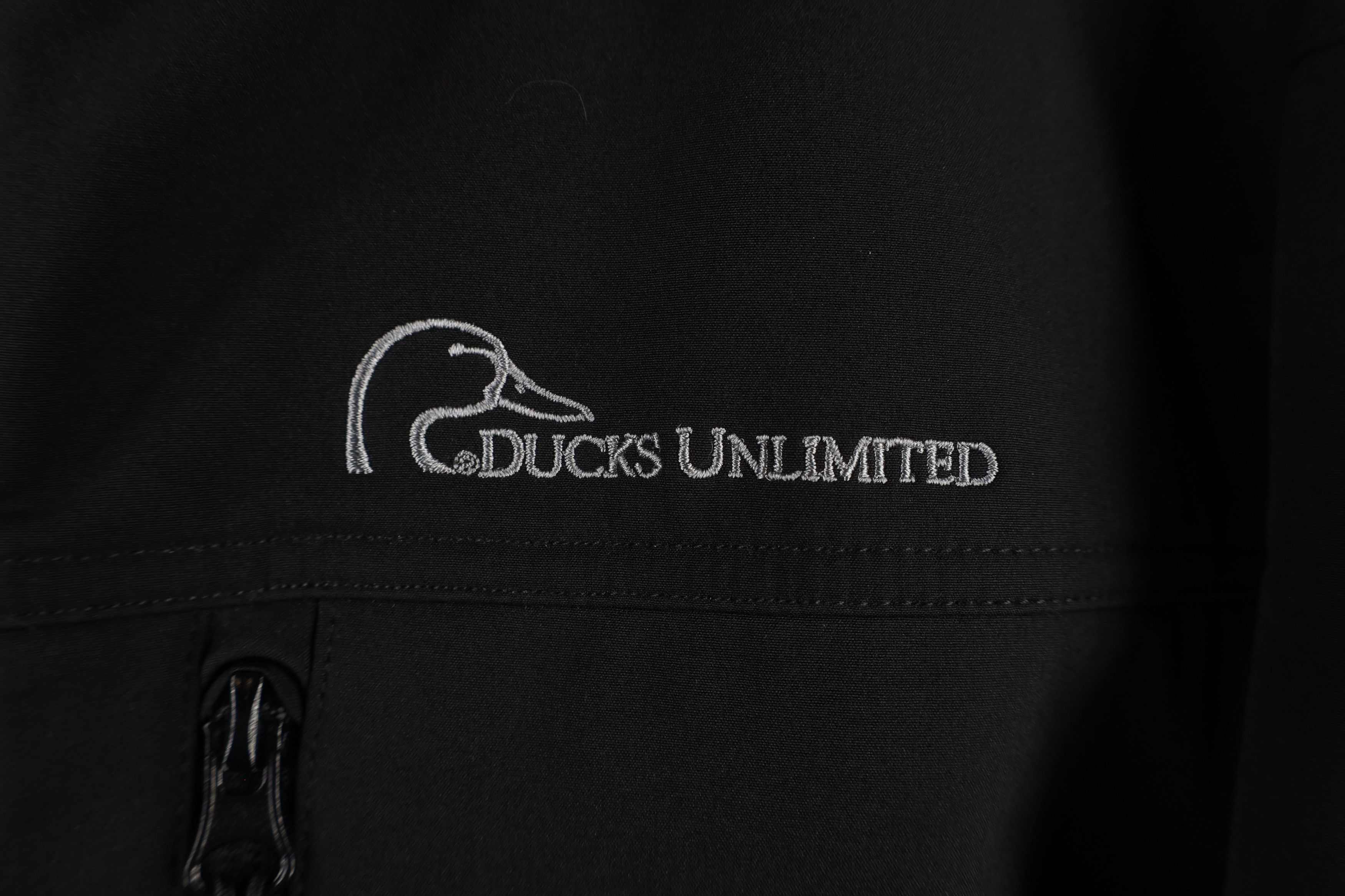 Vintage Vintage Ducks Unlimited Fleece Lined Softshell Jacket Black Size US XL / EU 56 / 4 - 4 Thumbnail