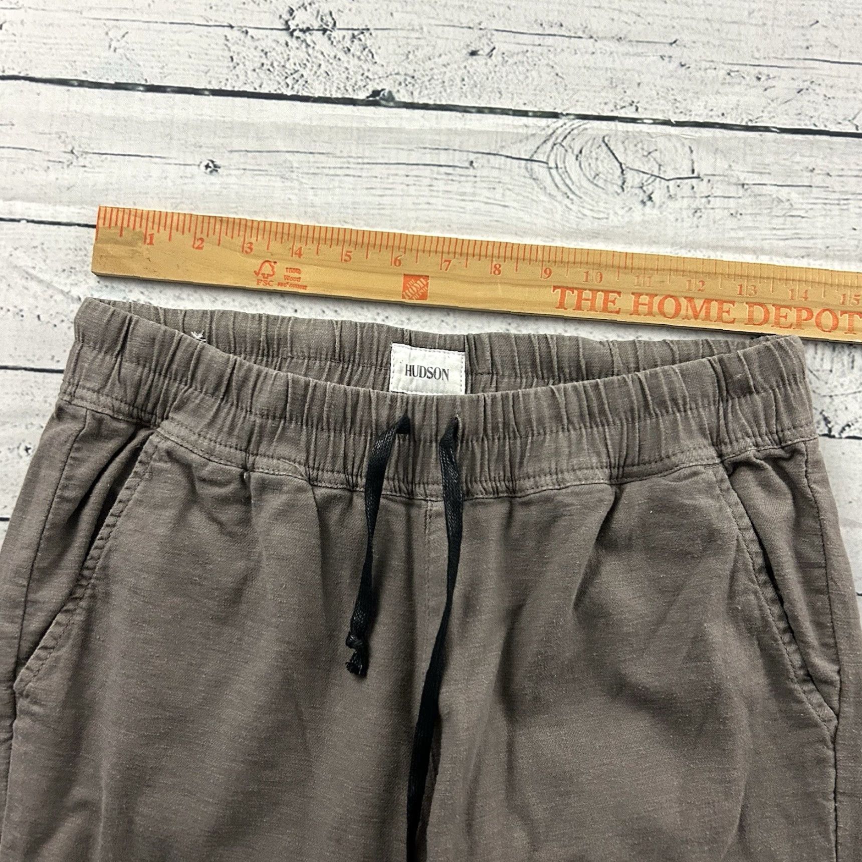 Hudson Hudson Linen Jogger Pants Women's XS Brown Size 26" / US 2 / IT 38 - 3 Thumbnail
