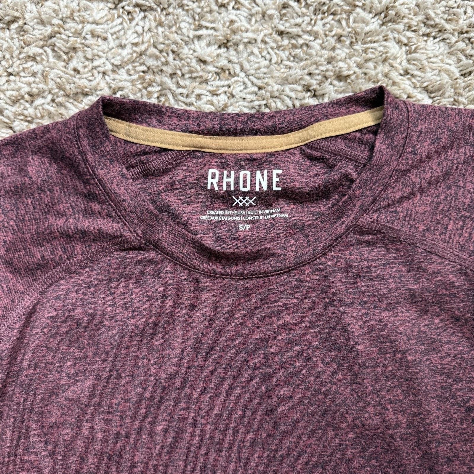 Rhone Rhone Atmosphere T-Shirt Heather Red Athletic Performance Size US S / EU 44-46 / 1 - 3 Thumbnail
