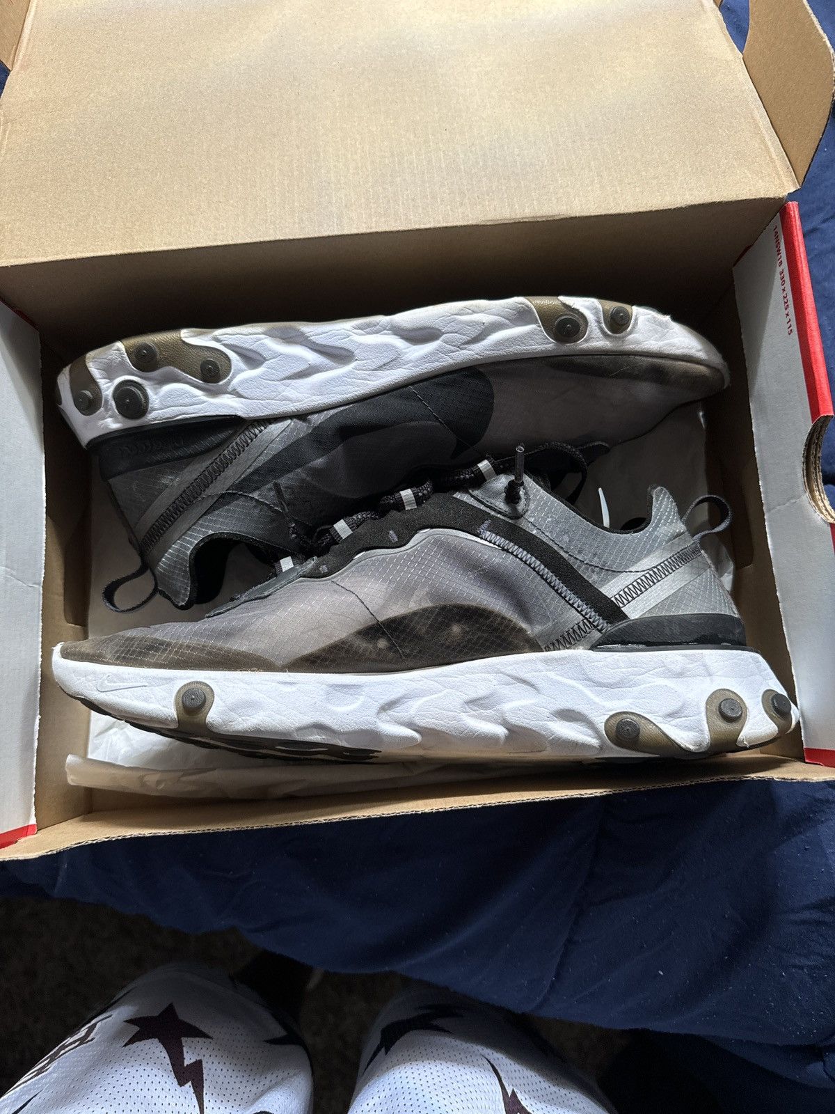 Nike Nike React Element 87 Anthracite Black Size US 11 / EU 44 - 6 Thumbnail