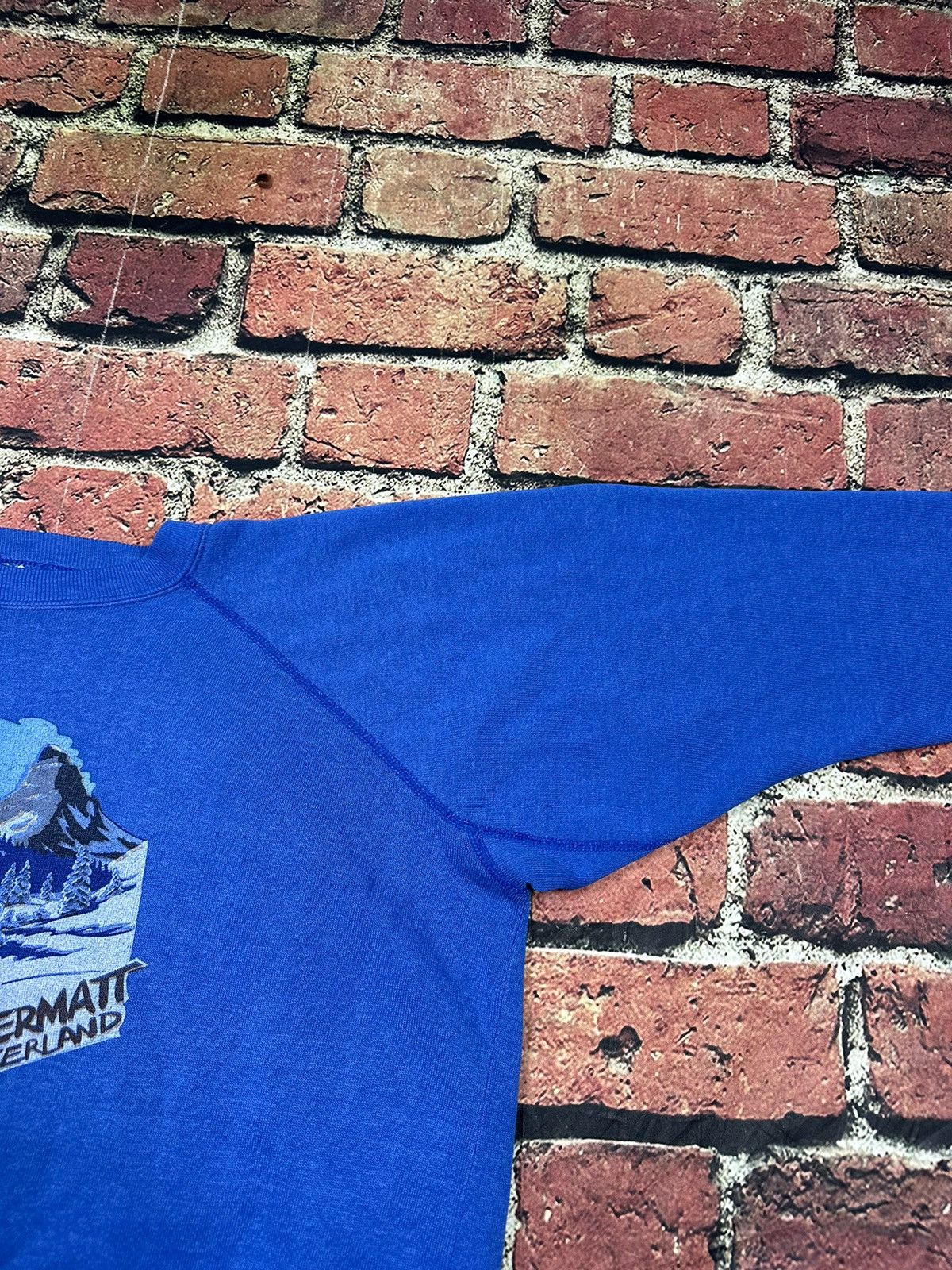 Vintage Zermatt Switzerland Vintage 80s Sweatshirt Skier Mountain Size US S / EU 44-46 / 1 - 10 Thumbnail