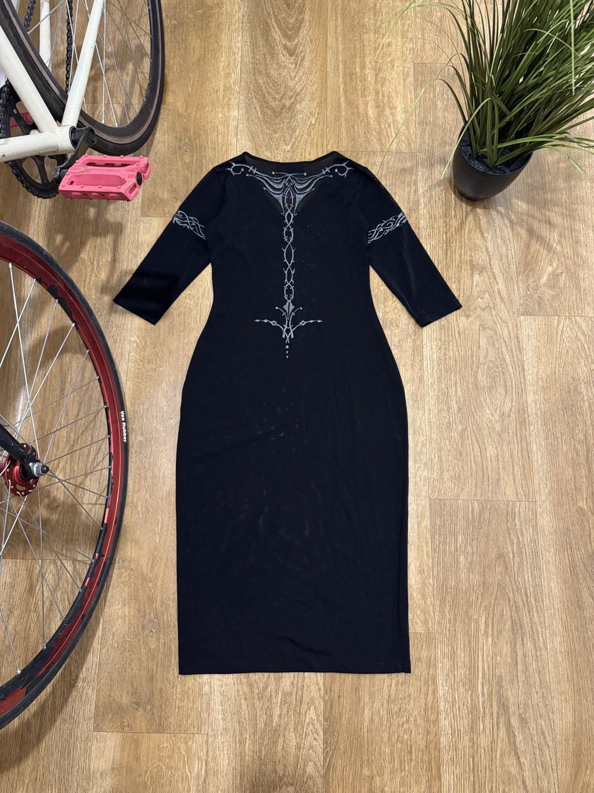 Karen Millen JEAN PAUL GAULTIER STYLE TRIBLE MESH DRESS Size M / US 6-8 / IT 42-44 - 5 Thumbnail