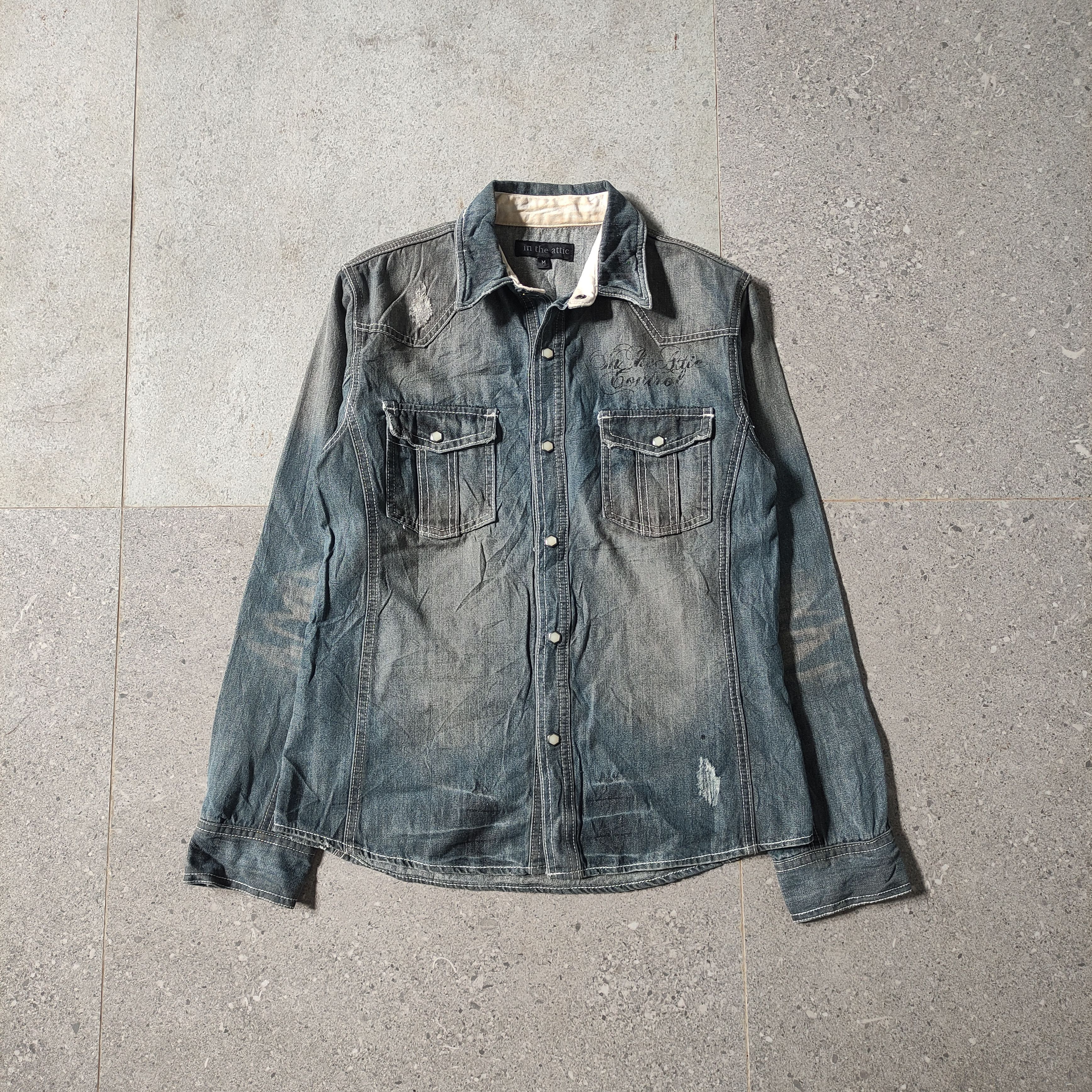 If Six Was Nine In The Attic "ROCKERS" Mud Wash Vkei 2000s Size US M / EU 48-50 / 2 - 1 Thumbnail