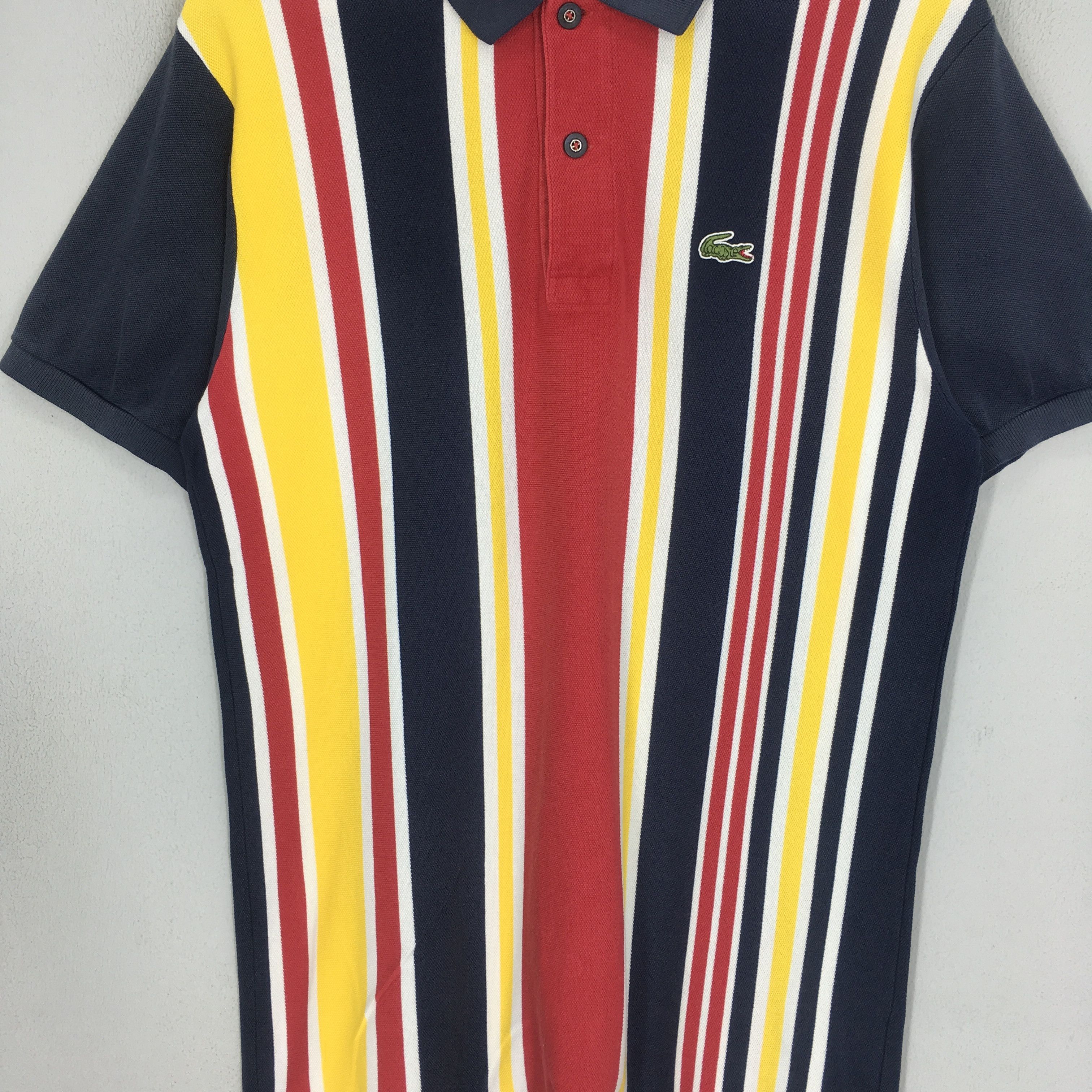 Lacoste Lacoste Polo Shirt Multicolor Stripes Size US M / EU 48-50 / 2 - 3 Thumbnail