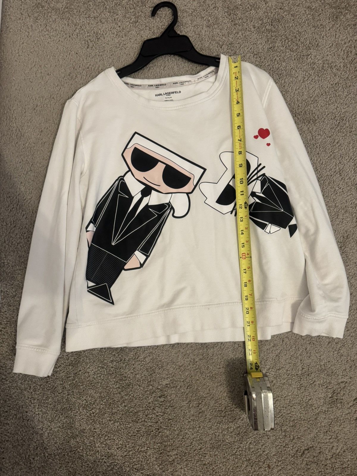 Karl Lagerfeld Karl Lagerfeld Paris Black Tie Emoji Sweatshirt Size Medium Size M / US 6-8 / IT 42-44 - 9 Thumbnail