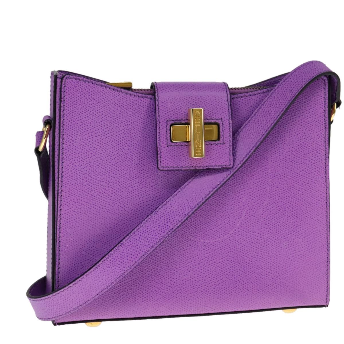 Celine Celine Vintage turn lock shoulder bag Leather Size ONE SIZE - 1 Thumbnail