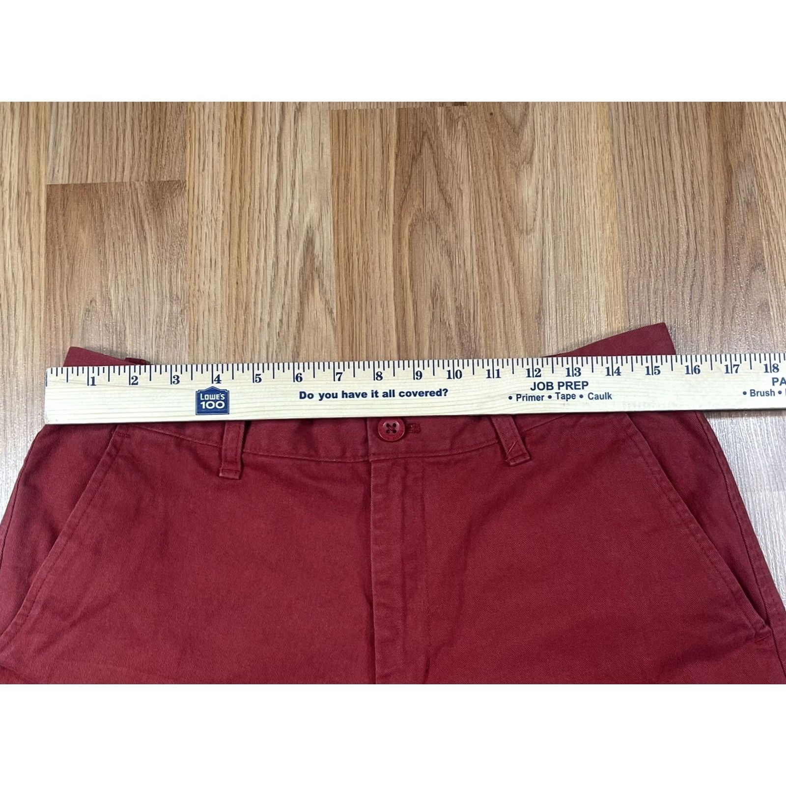 Eddie Bauer Eddie Bauer Shorts Mens Size 32 Legend Red Flat Front Khaki Chino Casual Outdoor Clothing Size US 32 / EU 48 - 3 Thumbnail
