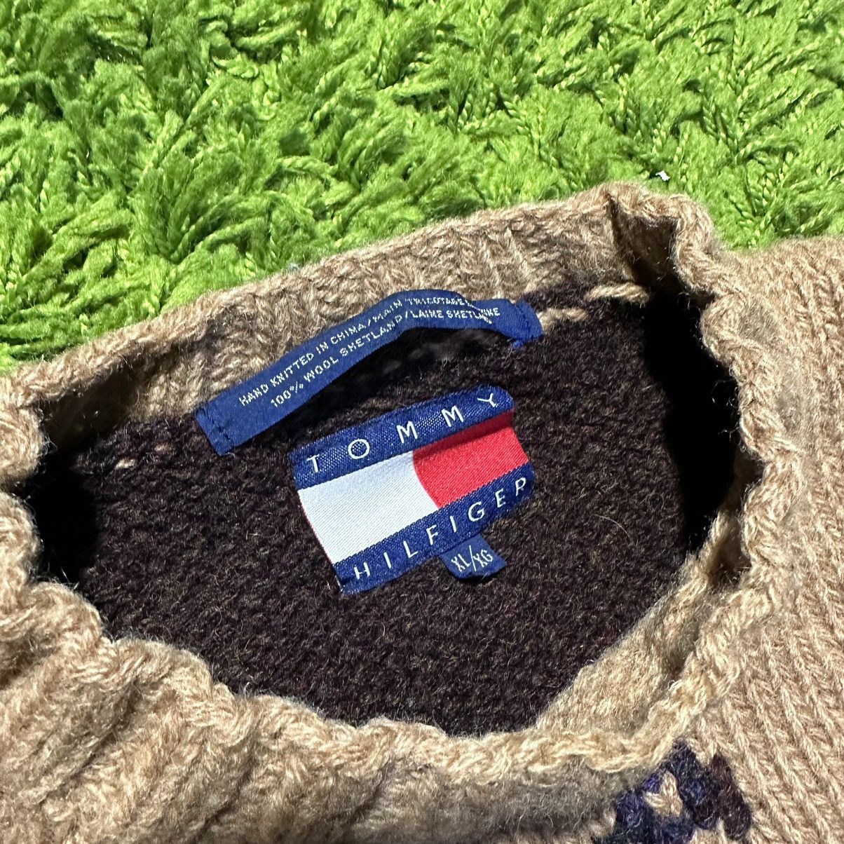 Tommy Hilfiger × Vintage Tommy Hilfiger Sweater Vintage Hunting Wool Shetland Size US M / EU 48-50 / 2 - 3 Thumbnail