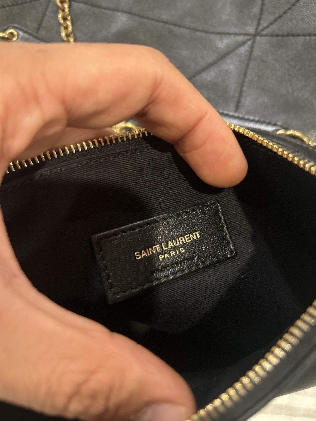 Yves Saint Laurent Yves Saint Laurent Jamie embellished quilted leather bag Size ONE SIZE - 6 Thumbnail