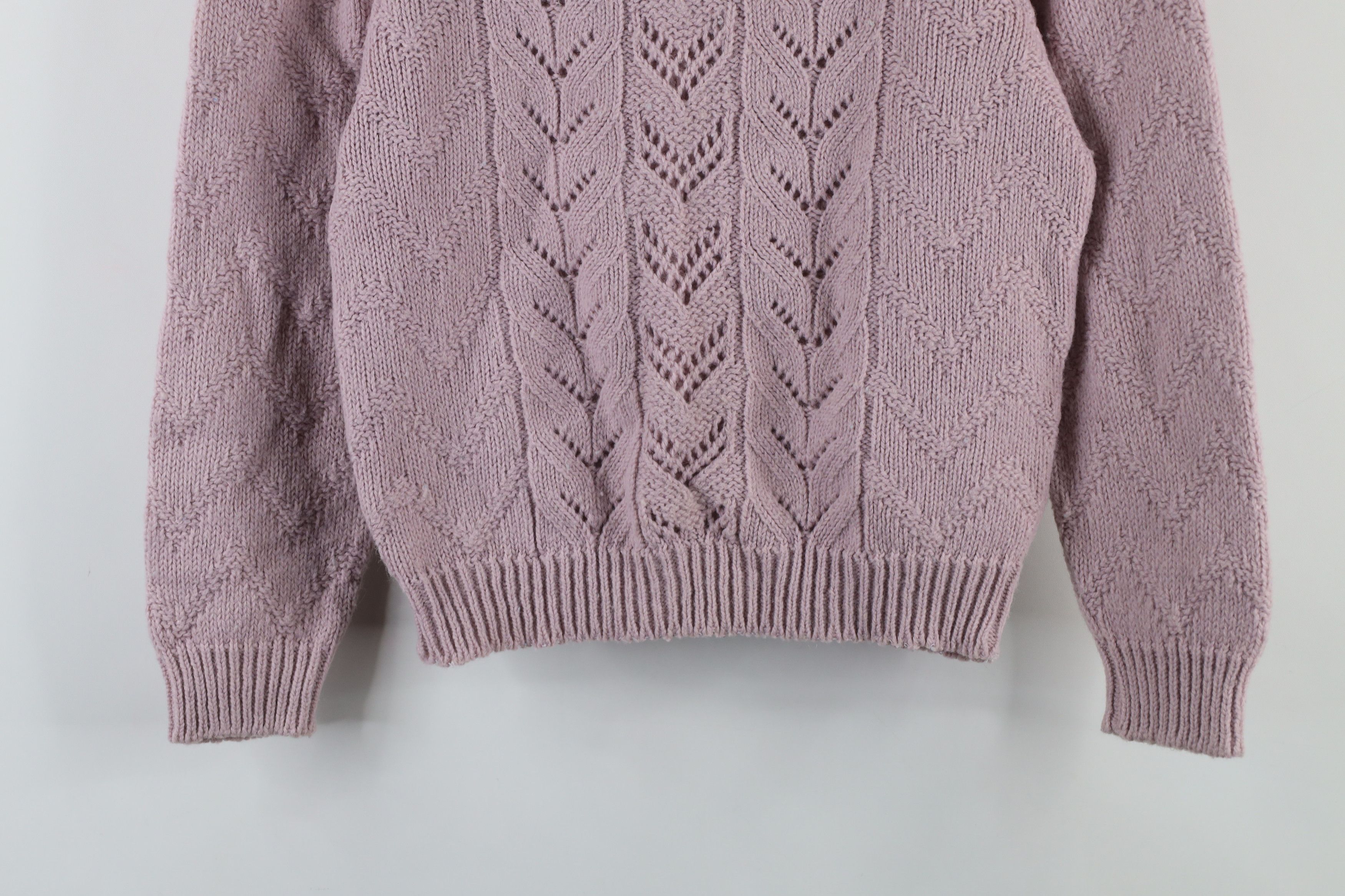 Vintage Vintage 70s Streetwear Hand Knit Puff Shoulder Sweater Size S / US 4 / IT 40 - 3 Thumbnail