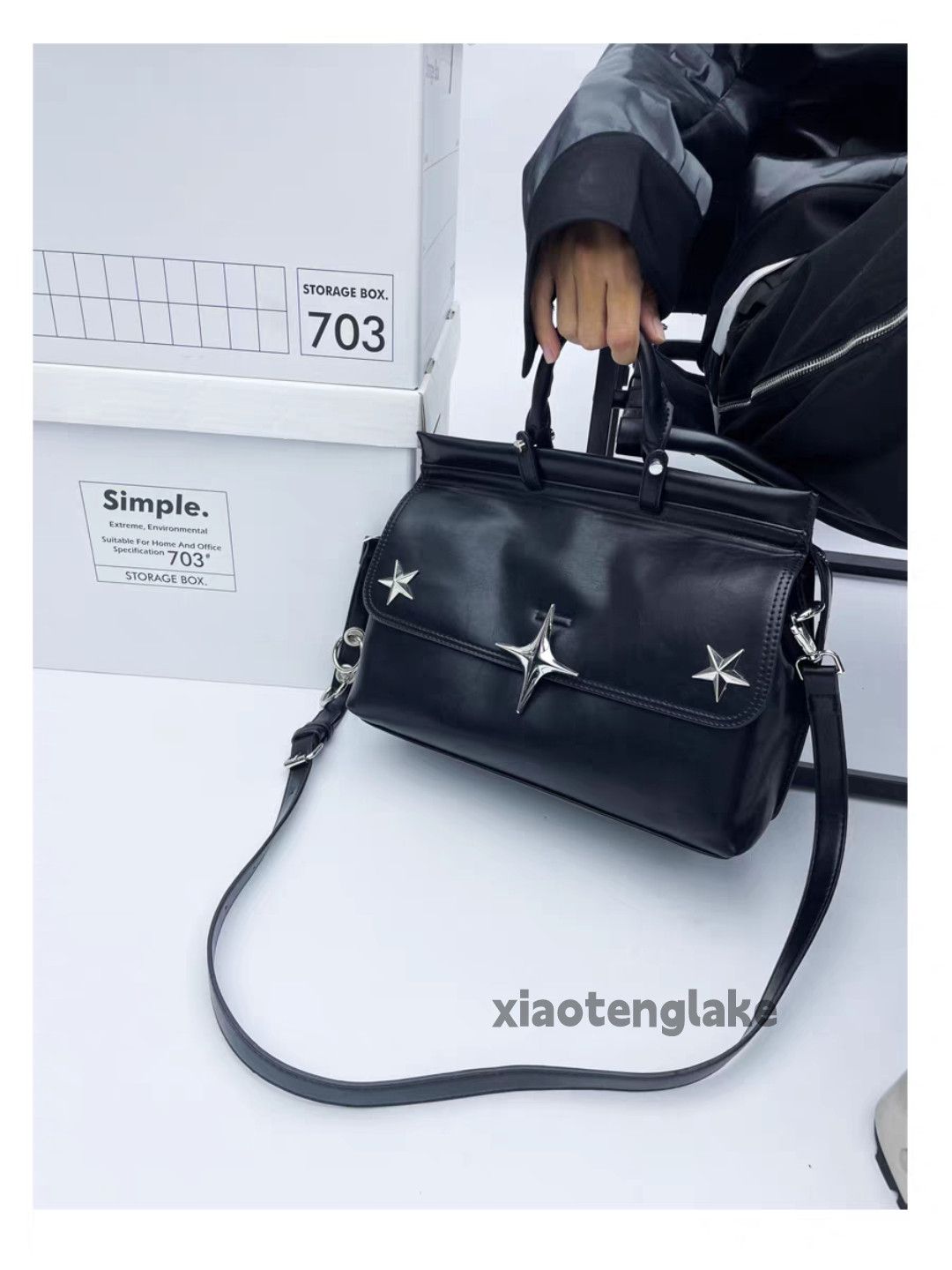 Designer unisex utility metal graphic hiphop crossbody handbag Size ONE SIZE - 8 Thumbnail