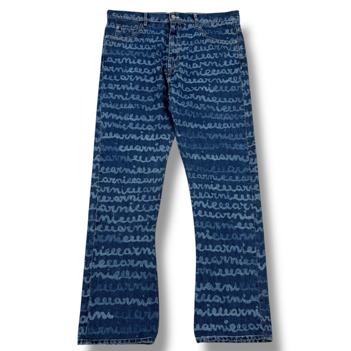 Marni SS23 Logo Print Relaxed Jeans