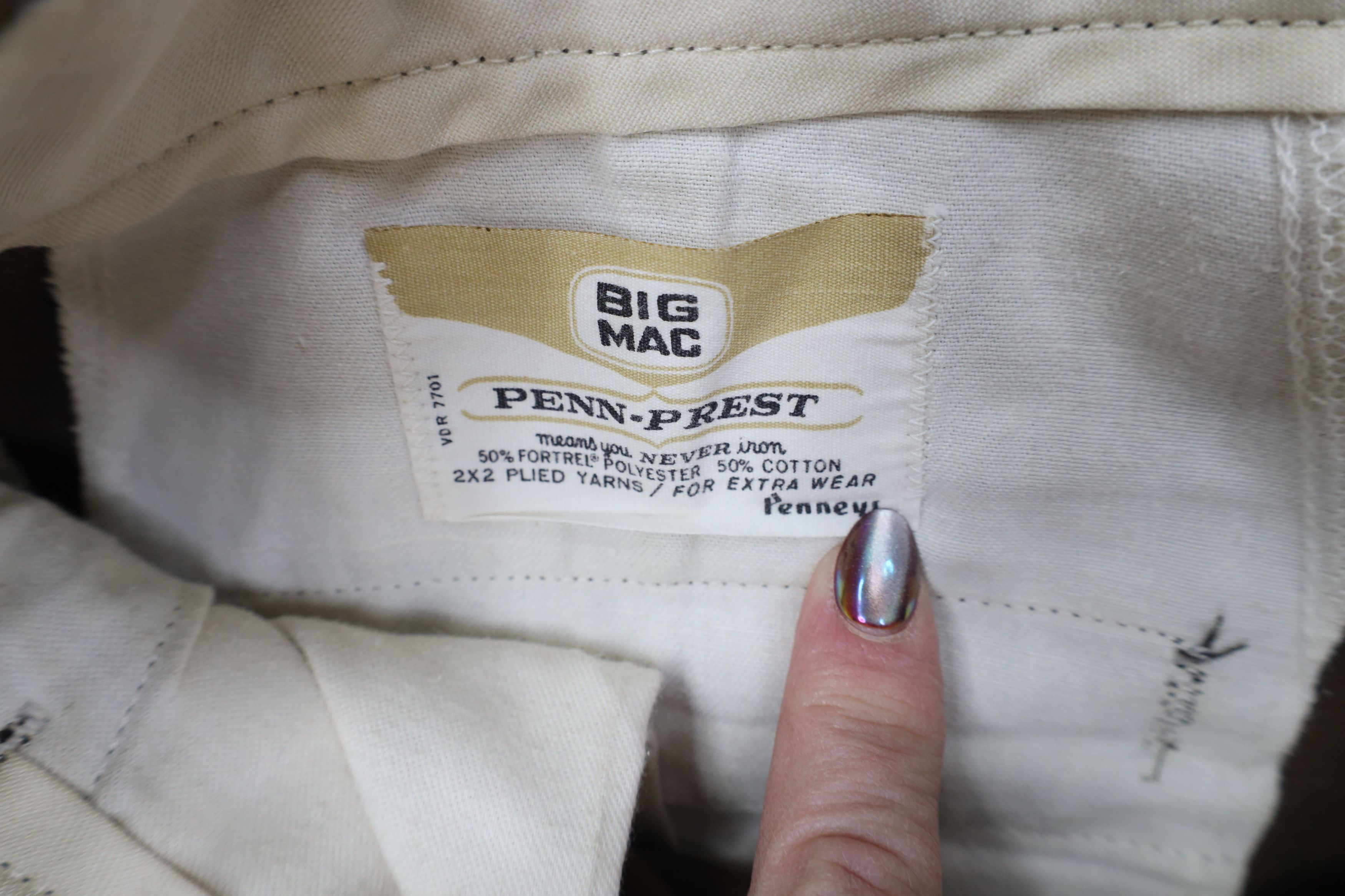Big Mac AS IS Vintage 60s Big Mac Penneys Wide Leg Pants USA Size US 38 / EU 54 - 10 Thumbnail