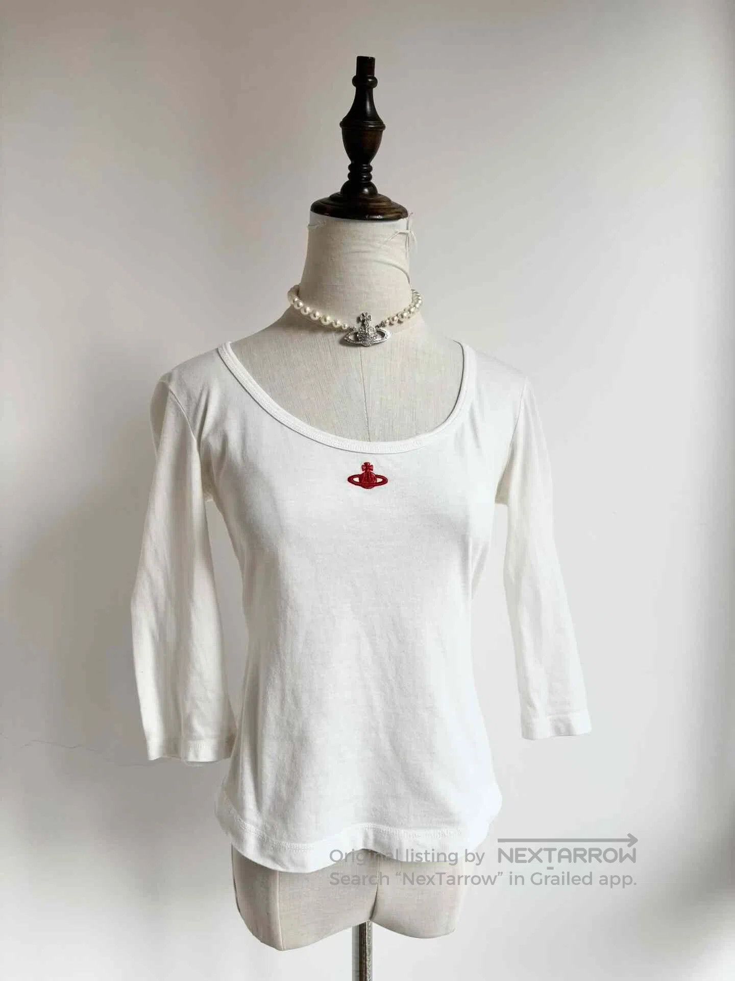 Vivienne Westwood Vivienne Westwood Vintage White Saturn Top. Size M / US 6-8 / IT 42-44 - 2 Thumbnail