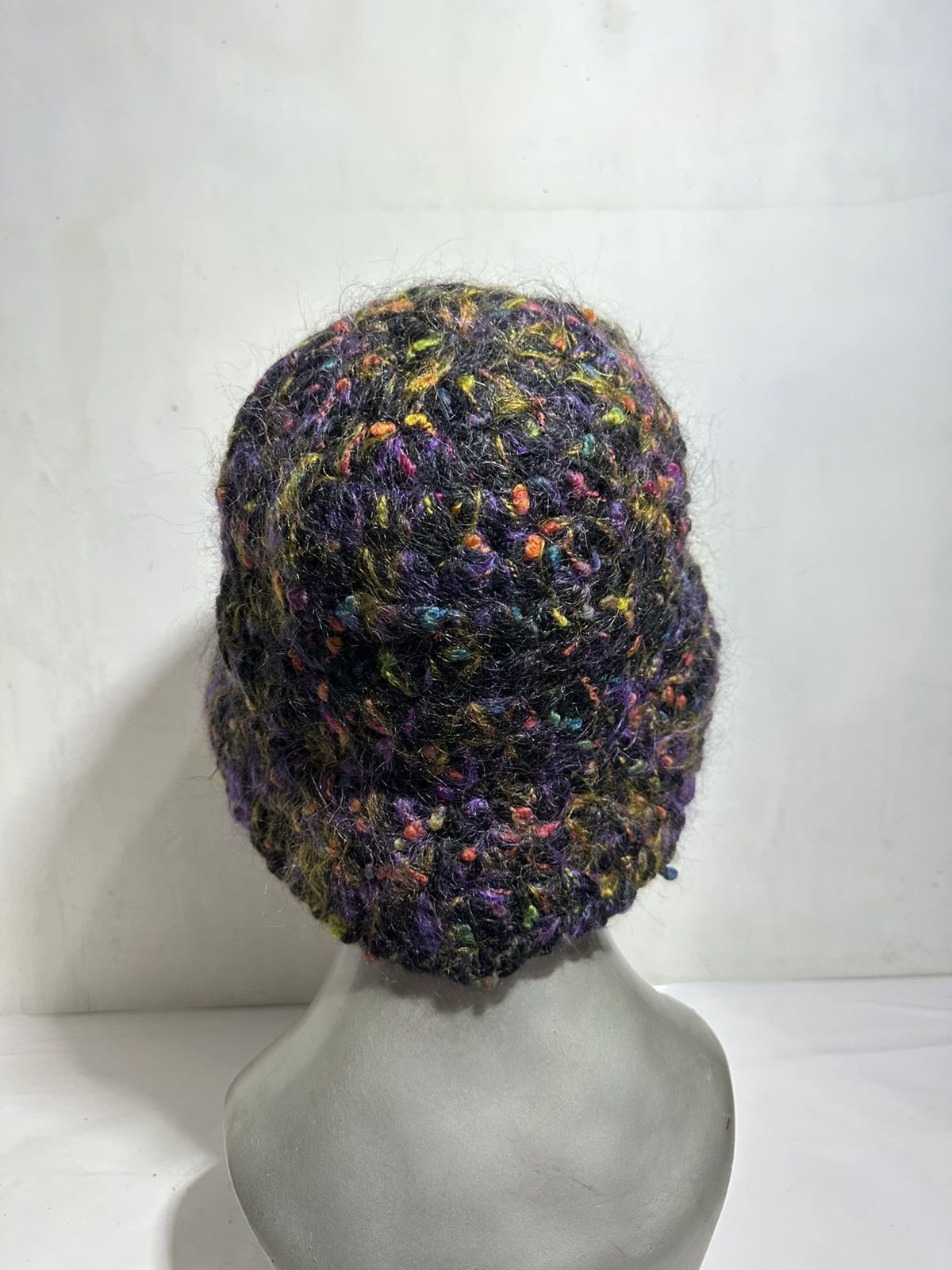 Handmade Unknown Multicolor Mohair Bucket Hats Size ONE SIZE - 8 Thumbnail