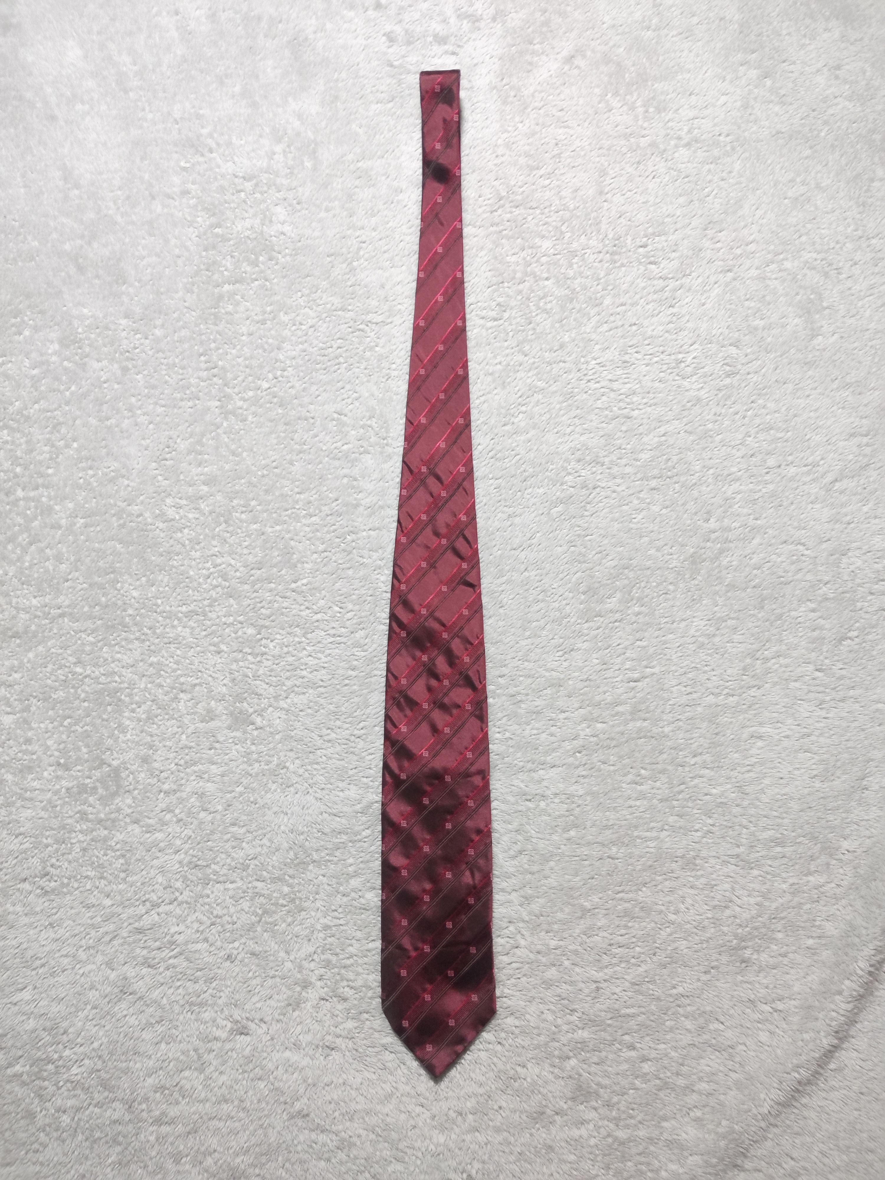 Givenchy Givenchy burgundy silk-cotton classic diagonal stripes 4G Size 30 - 1 Thumbnail