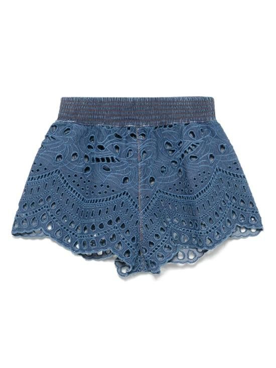 Ermanno Scervino ERMANNO SCERVINO Women Shorts & Burmudas D464P701 KOX94037 Blue Size 30" / US 8 / IT 44 - 1 Thumbnail