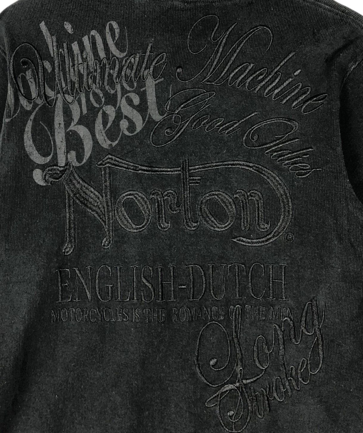 Japanese Brand × Norton Norton Motorcycles Embroidery Longsleeve T shirt Size US L / EU 52-54 / 3 - 7 Thumbnail