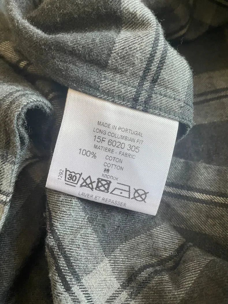 Givenchy Givenchy Long Gray Plaid Shirt. Size US M / EU 48-50 / 2 - 7 Thumbnail
