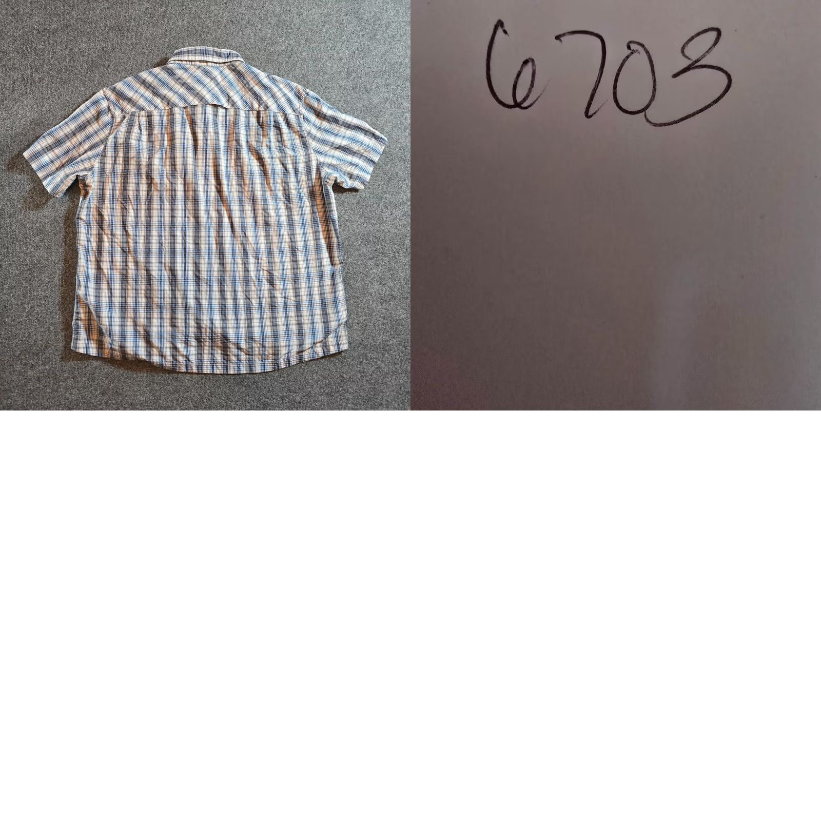 Vintage LL Bean Shirt Mens XXL Blue Plaid Nylon Button Short Sleeve Outdoor Hike Clothing Mens Size US XXL / EU 58 / 5 - 8 Thumbnail