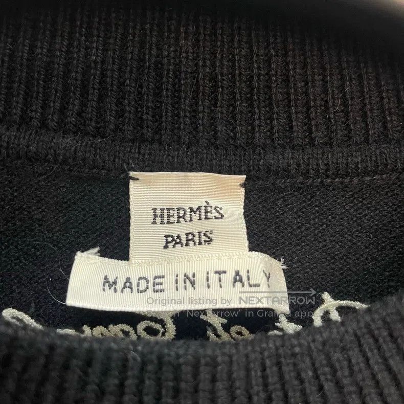 Hermes Hermes Snowman Series Black and White Geometric Pattern Sw Size XXS / US 00 / IT 34 - 5 Thumbnail