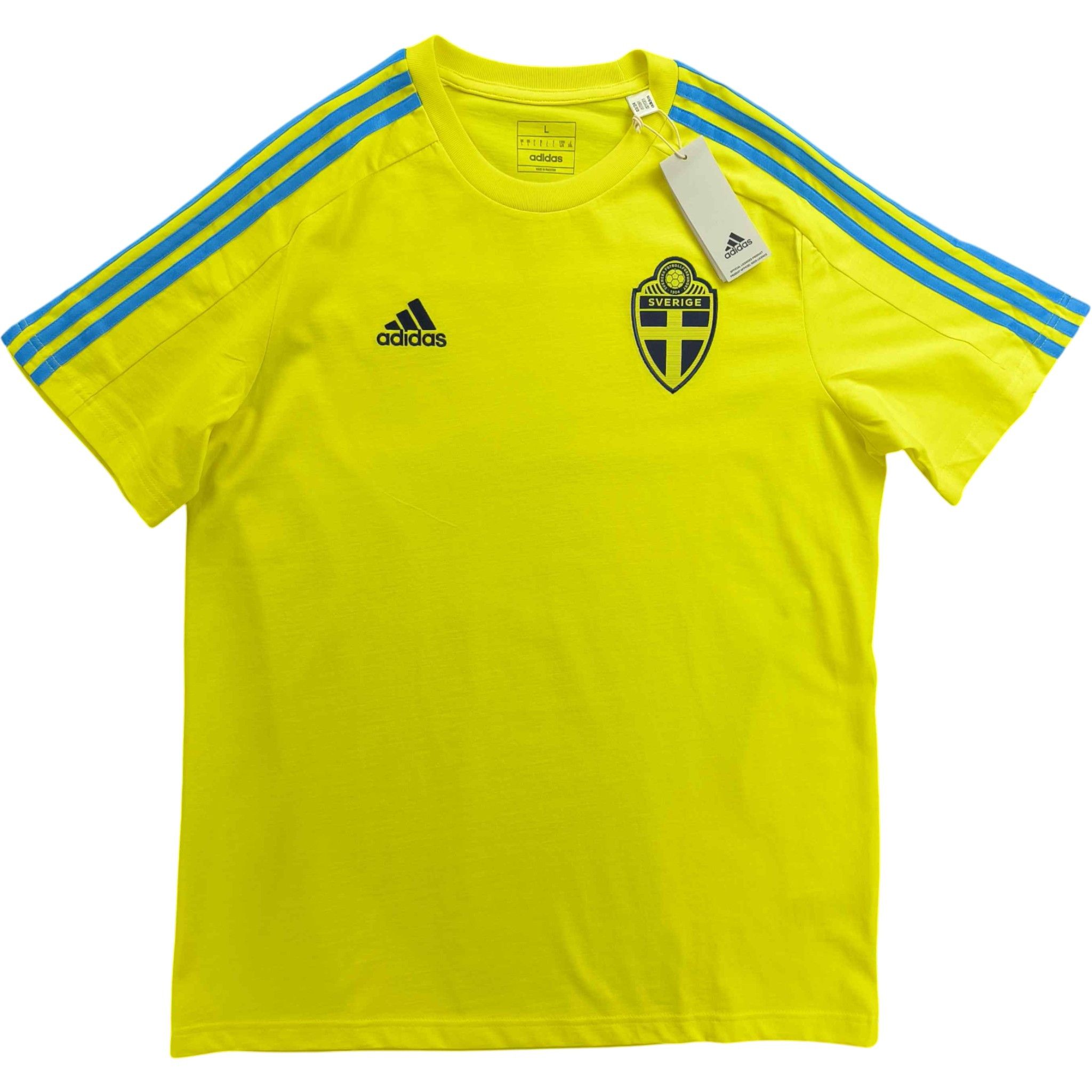 Adidas NEW Sweden 2024 Adidas (BNWT) football tee shirt size L Size US L / EU 52-54 / 3 - 1 Thumbnail