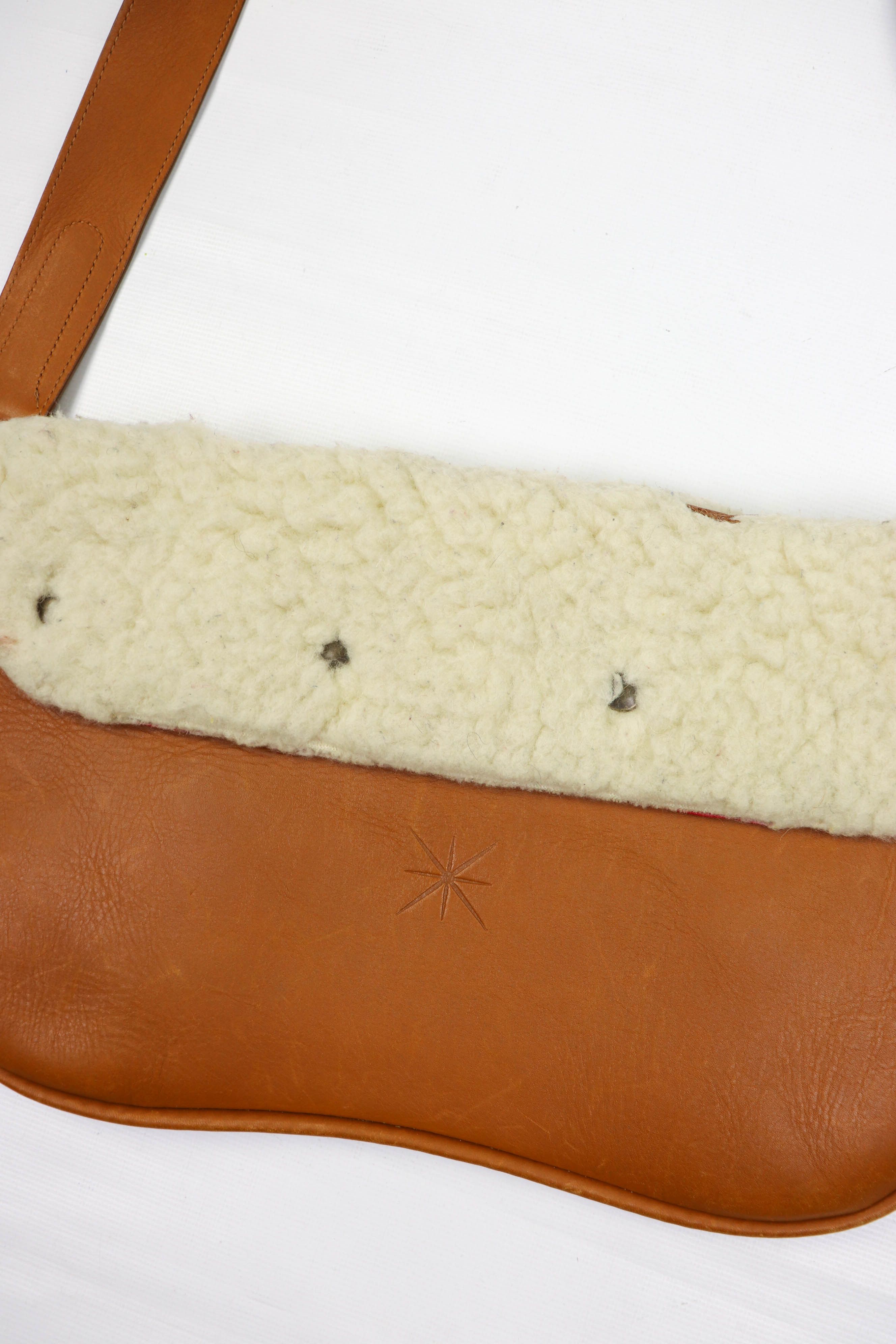 Designer × Leather La Stella Tan Beige Leather Crossbody Shoulder Bag Size ONE SIZE - 10 Thumbnail