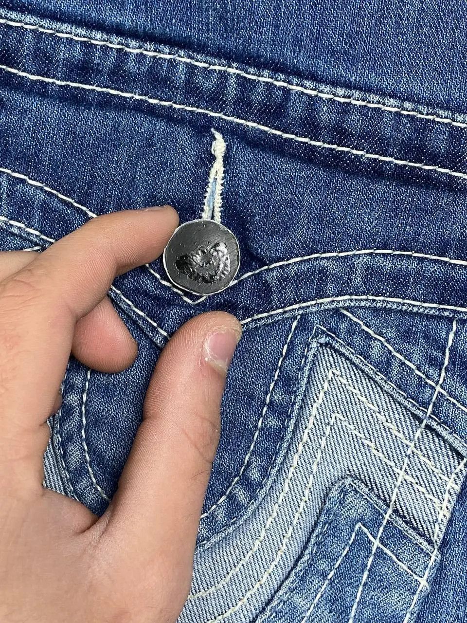 True Religion Vintage True Religion Baggy Denim Jeans Y2K 90s Size US 34 / EU 50 - 9 Thumbnail